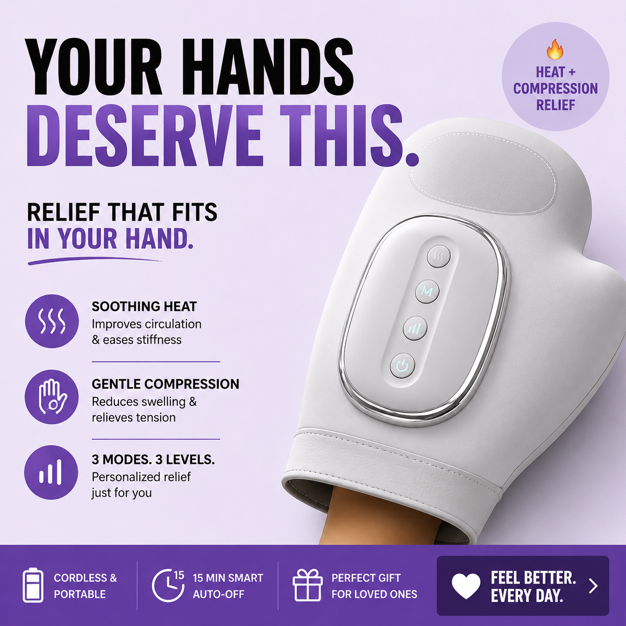 Kallon Facebook ad: Hand Pain Slowing You Down?