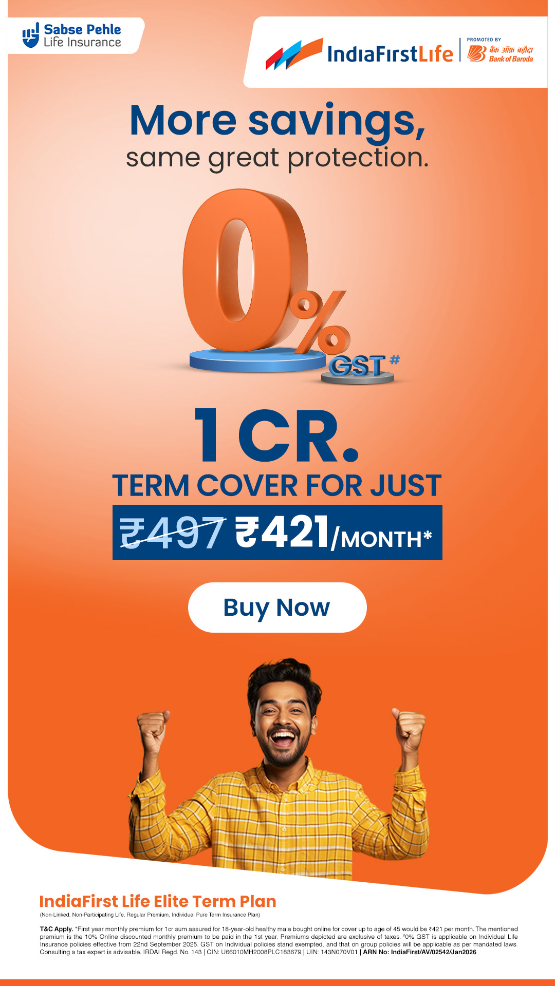 IndiaFirst Life Insurance Facebook ad