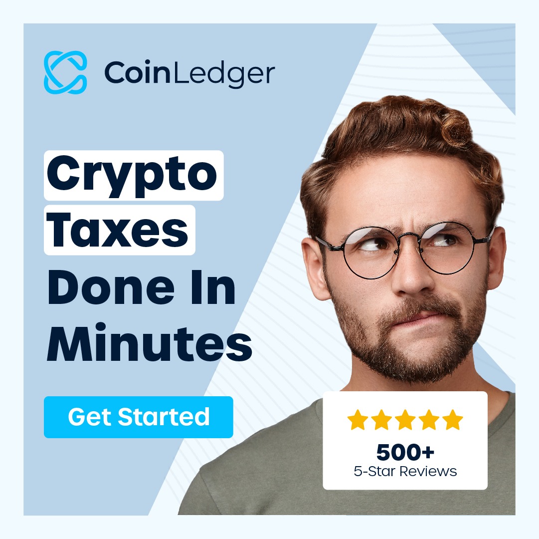 CoinLedger Facebook ad from Oct 8, 2023