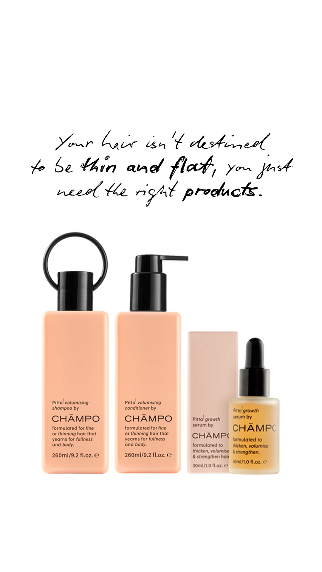 Chāmpo Haircare Facebook ad