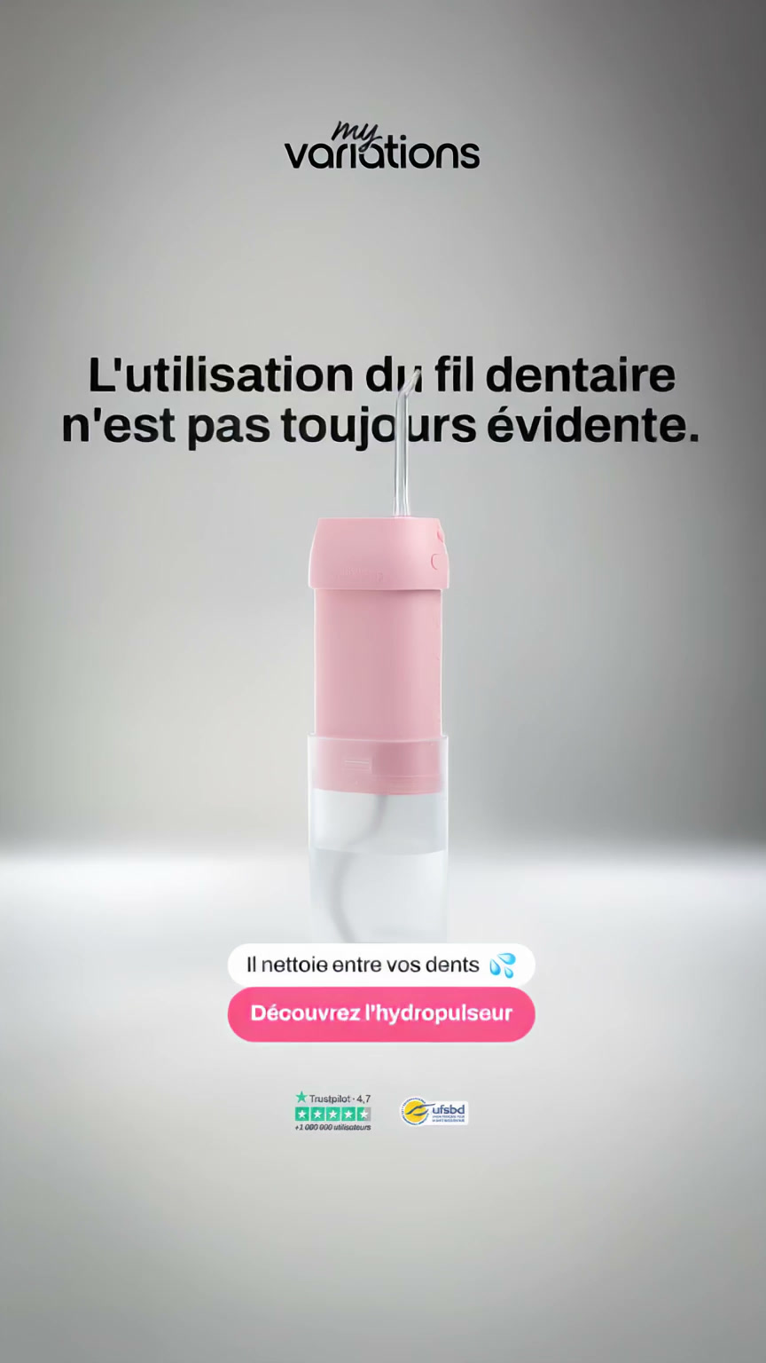 My Variations Facebook ad: L'hydropulseur MyVariations.