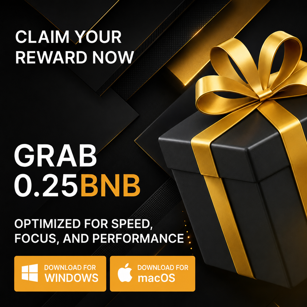 Capital Desk Facebook ad: Get Up to 0.25 BNB with Binance Desktop