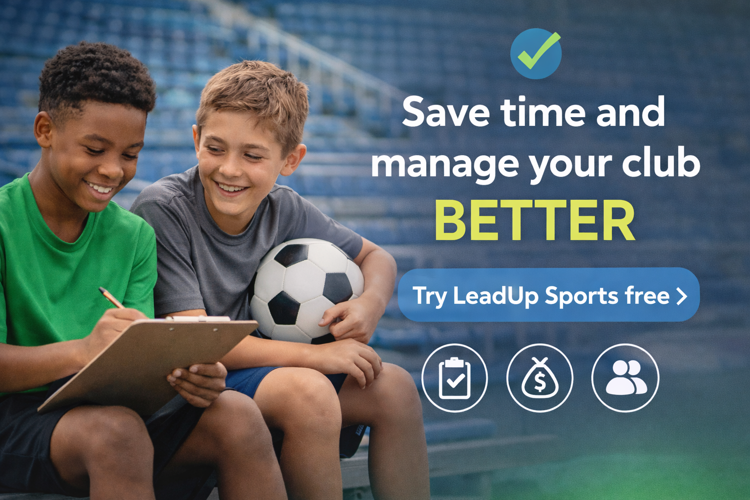 LeadUp Sports Facebook ad