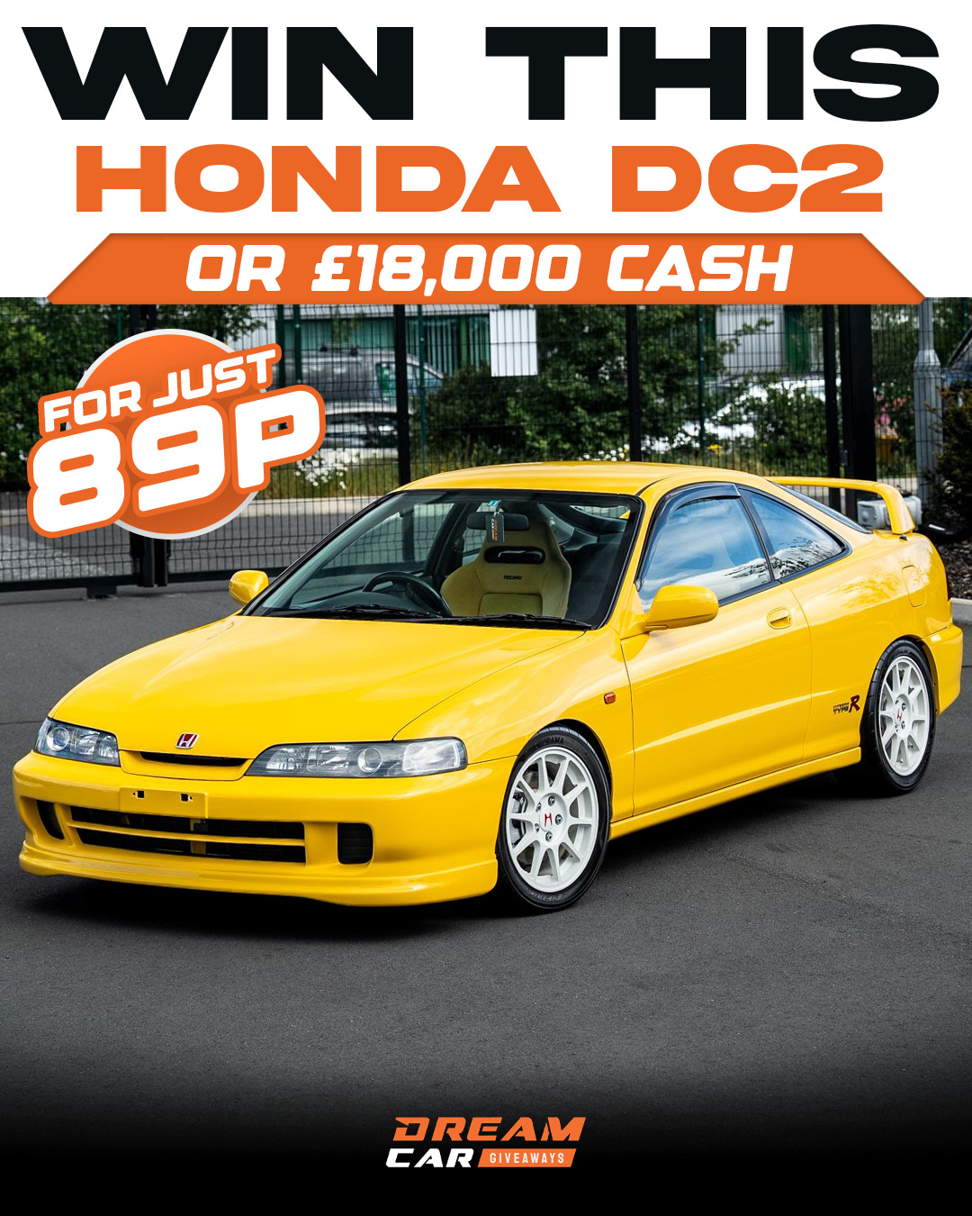 Dream Car Giveaways Facebook ad