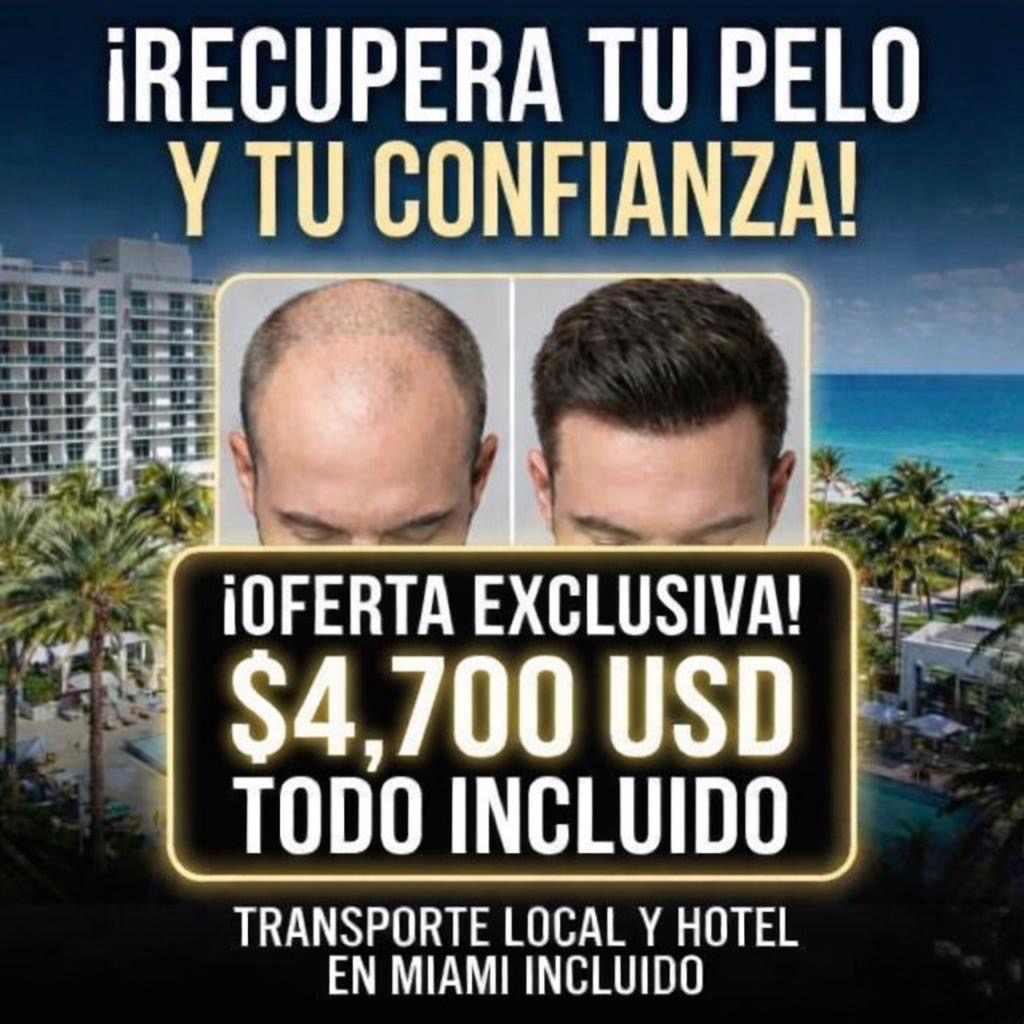 Hair of Miami Facebook ad: Agenda hoy evaluación gratuita y asegura tu nuevo look.