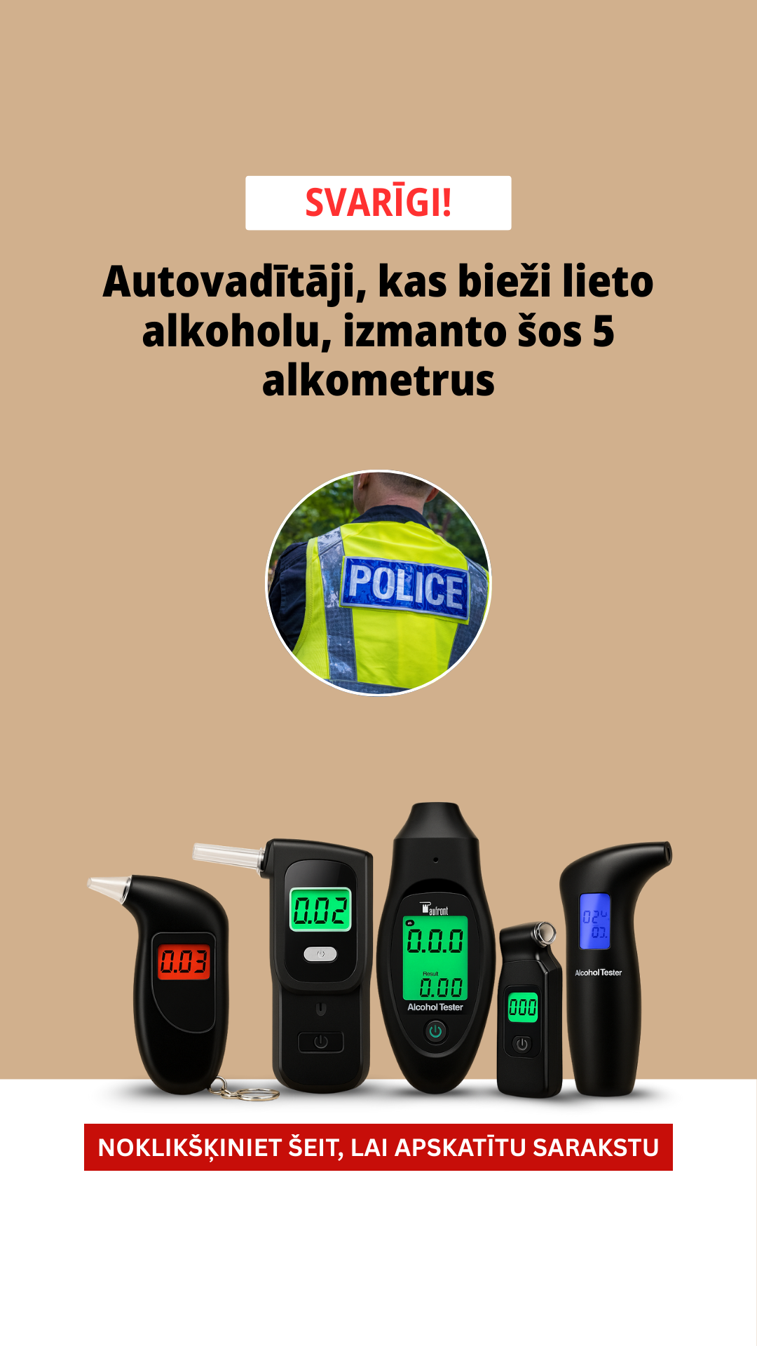 TopRanked - Breathalysers Facebook ad