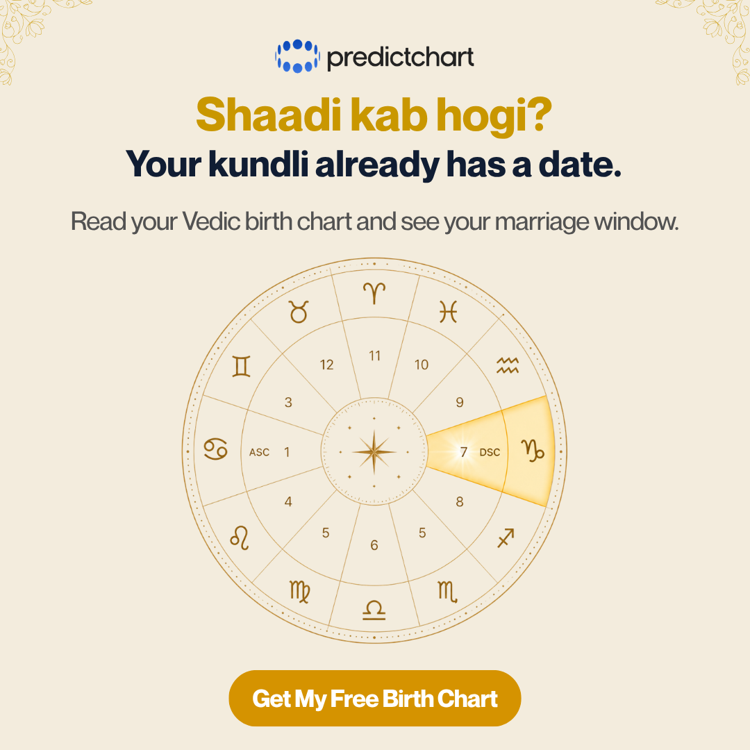 Predictchart Facebook ad: Shaadi kab? Your kundli knows.