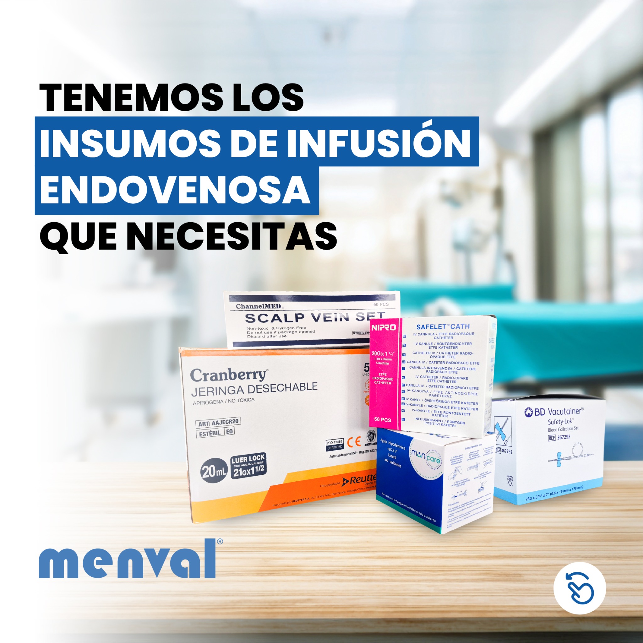 Menval Servicios Integrados Facebook ad: Descubre nuestros Insumos de Infusión Endovenosa.