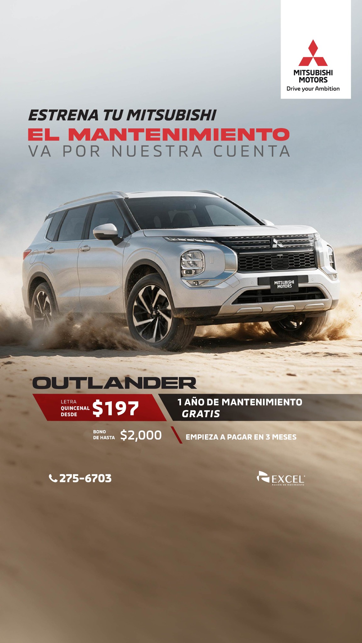 Mitsubishi Motors Panamá Facebook ad: Mitsubishi Outlander