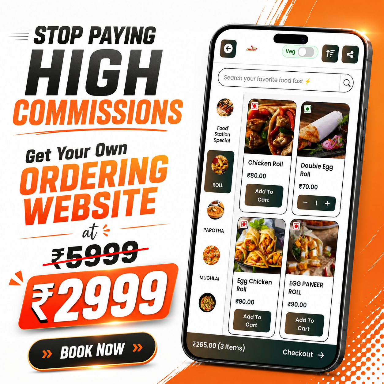 Restro Grow Facebook ad: Chat with us