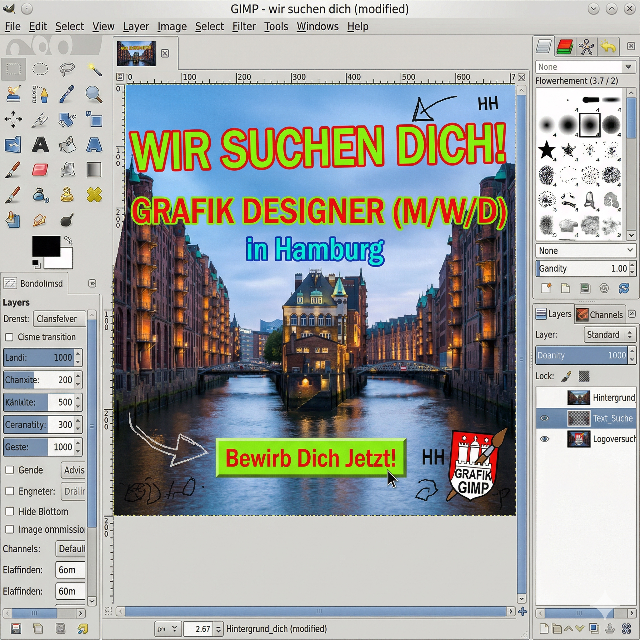 VisionActive Facebook ad: Wir suchen Grafik Designer (m/w/d) in Hamburg