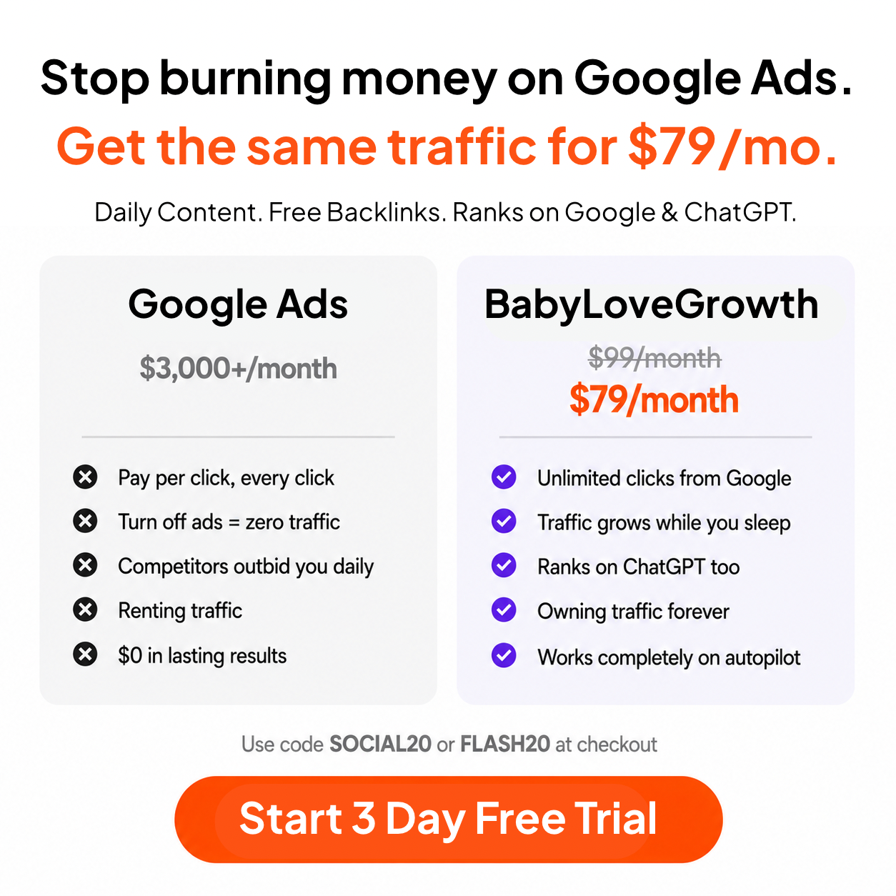 Babylovegrowth Facebook ad