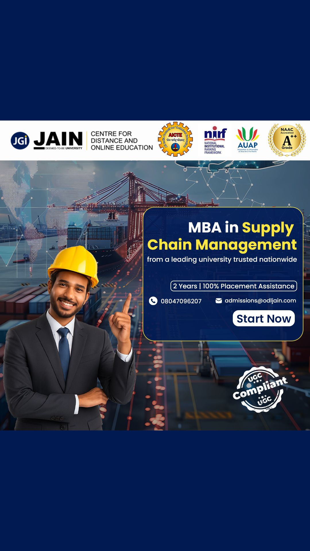 Jain University Facebook ad