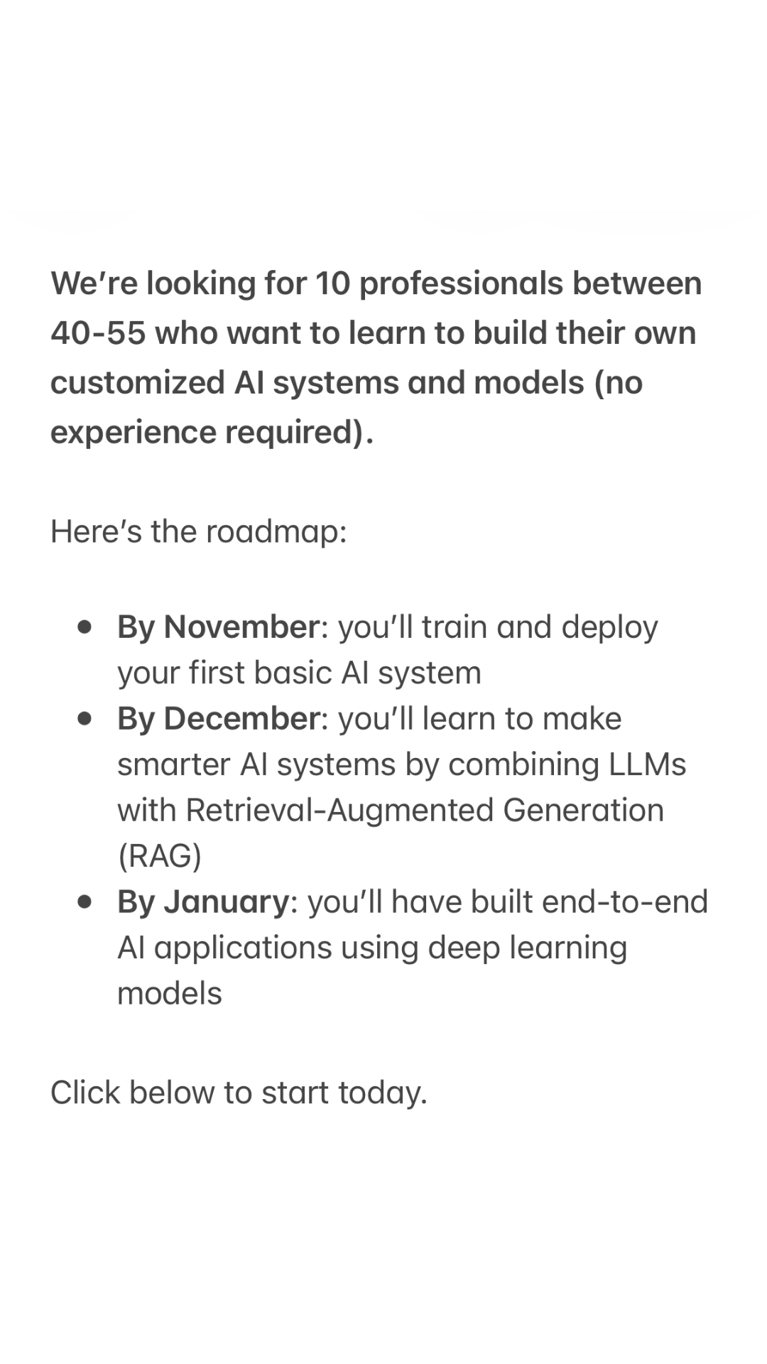 Zero To Mastery Facebook ad: Don’t Just Use AI. Build It.