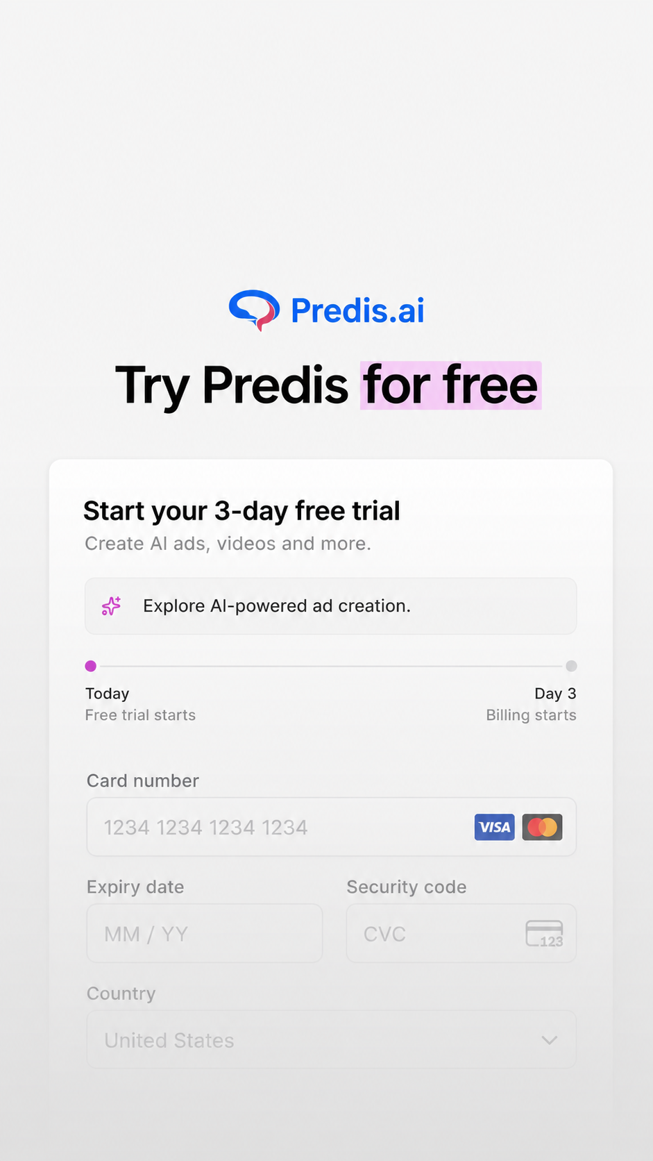 Predis.ai Facebook ad: Turn Product to Ads