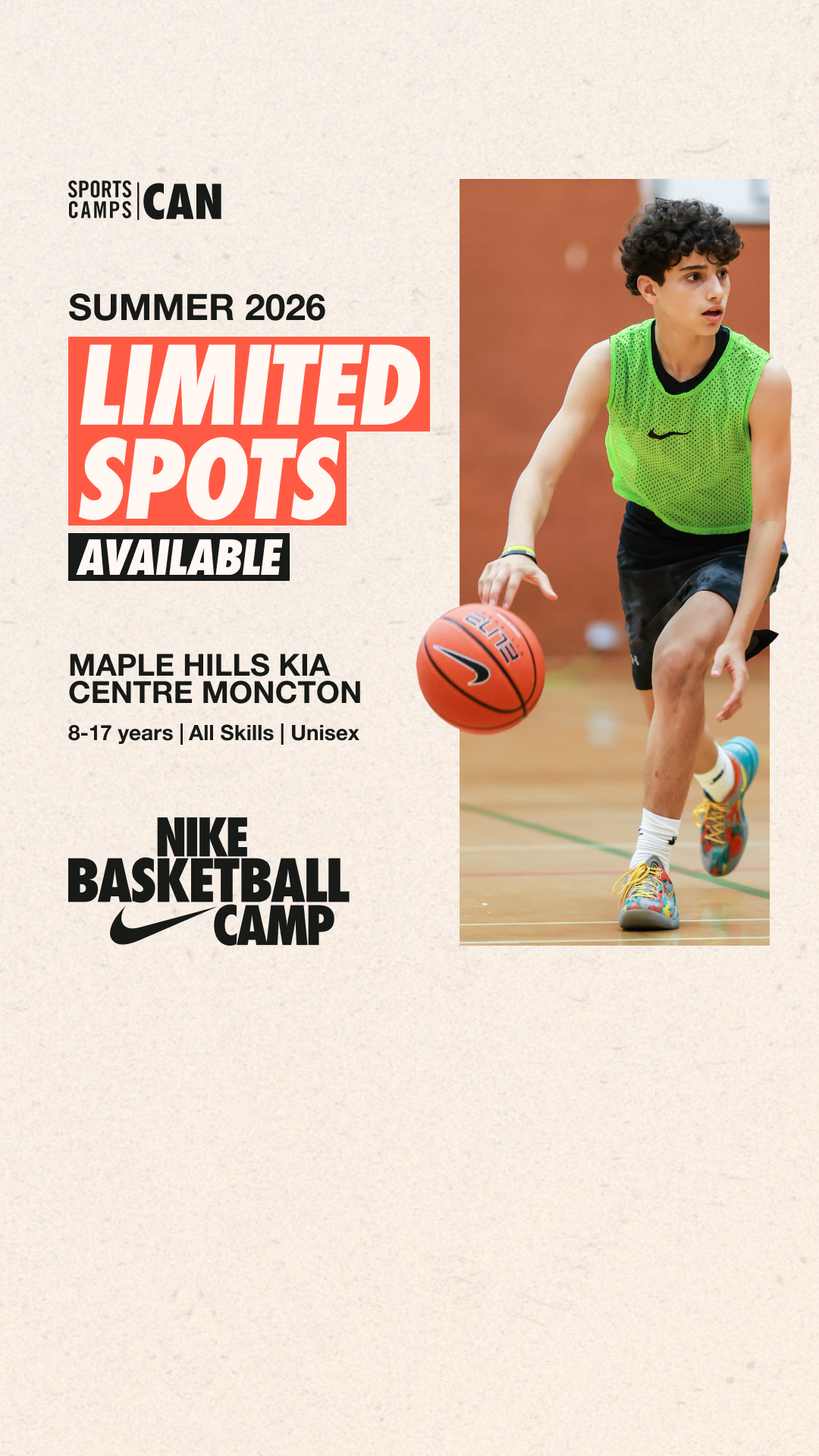 Nike Sports Camps Canada Facebook ad