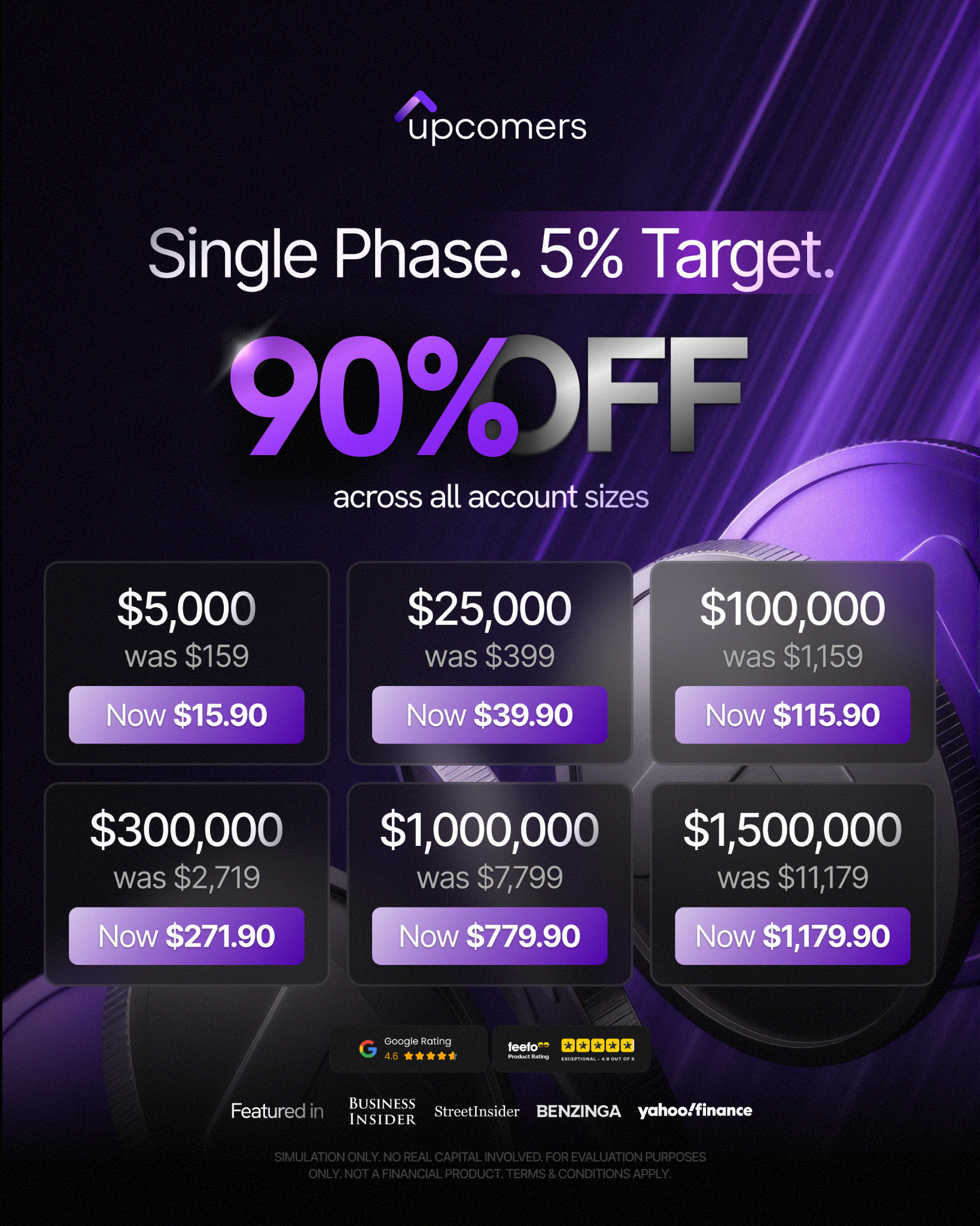 Upcomers.com Facebook ad