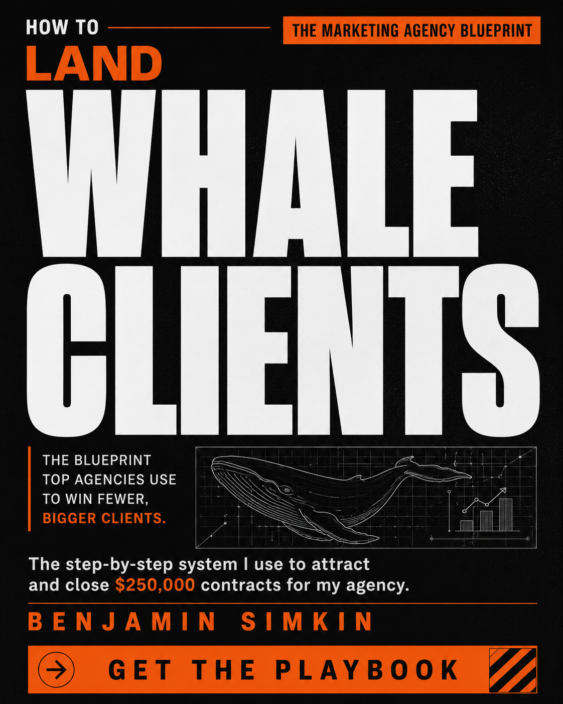 Ben Simkin Facebook ad: Fewer Clients. Bigger Retainers.