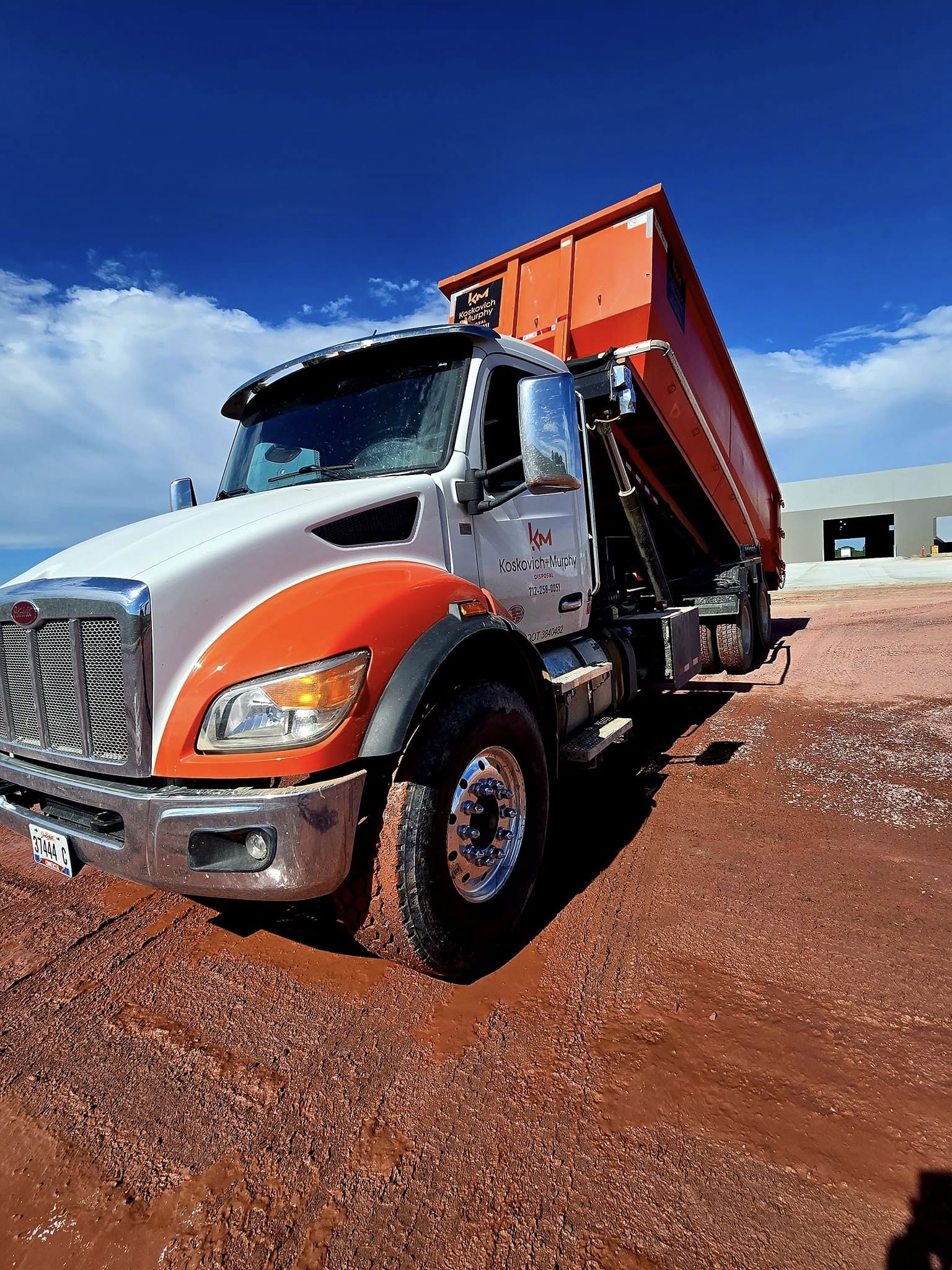 KM Disposal Facebook ad: Storm Cleanup Starts Fast, And So Do We.
