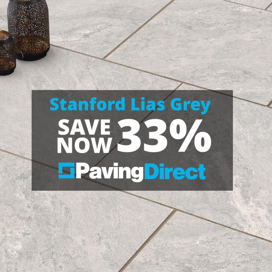 Paving Direct Facebook ad: 33% OFF - Stanford Lias Grey - Stone-Effect…