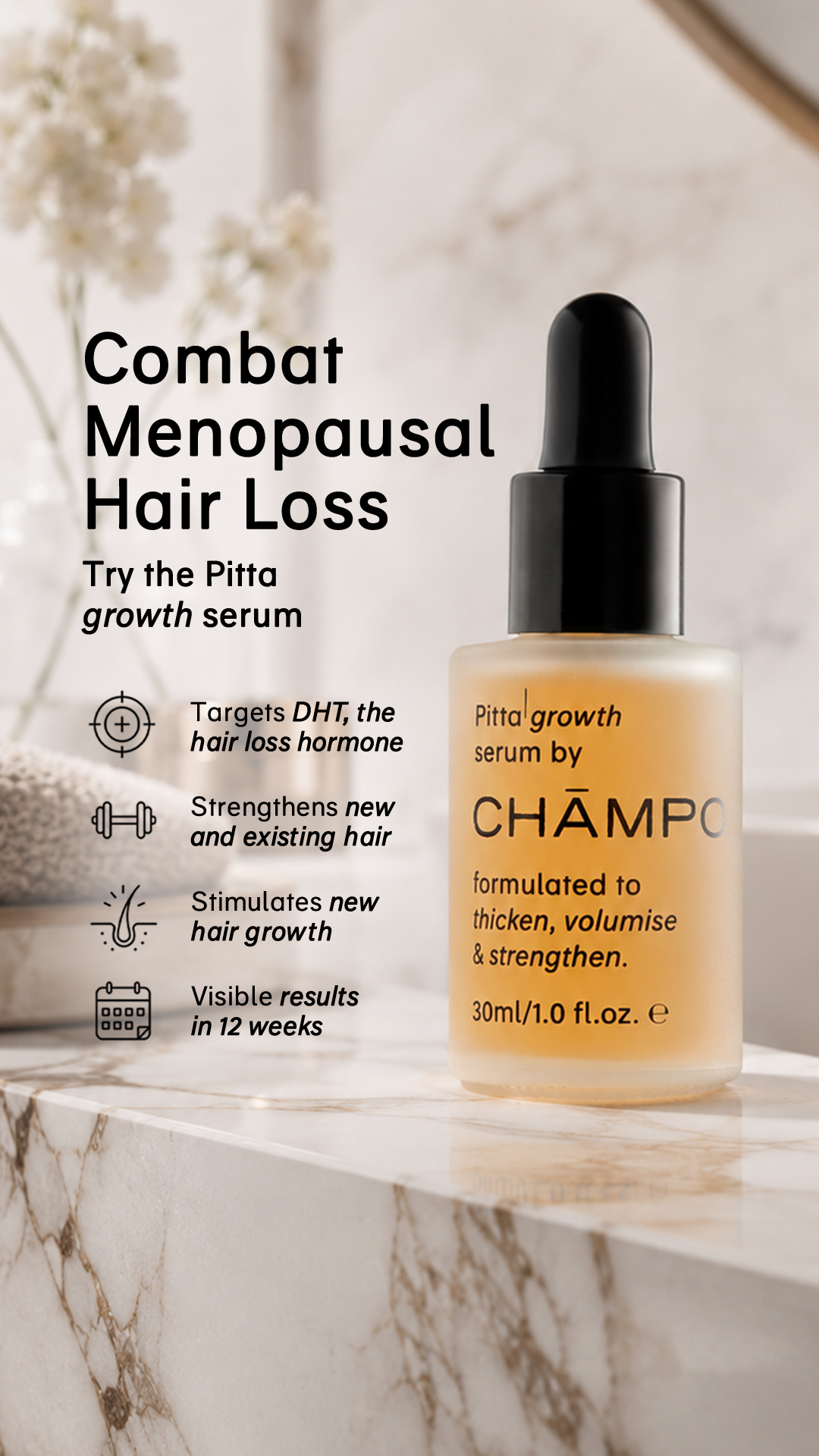 Chāmpo Haircare Facebook ad