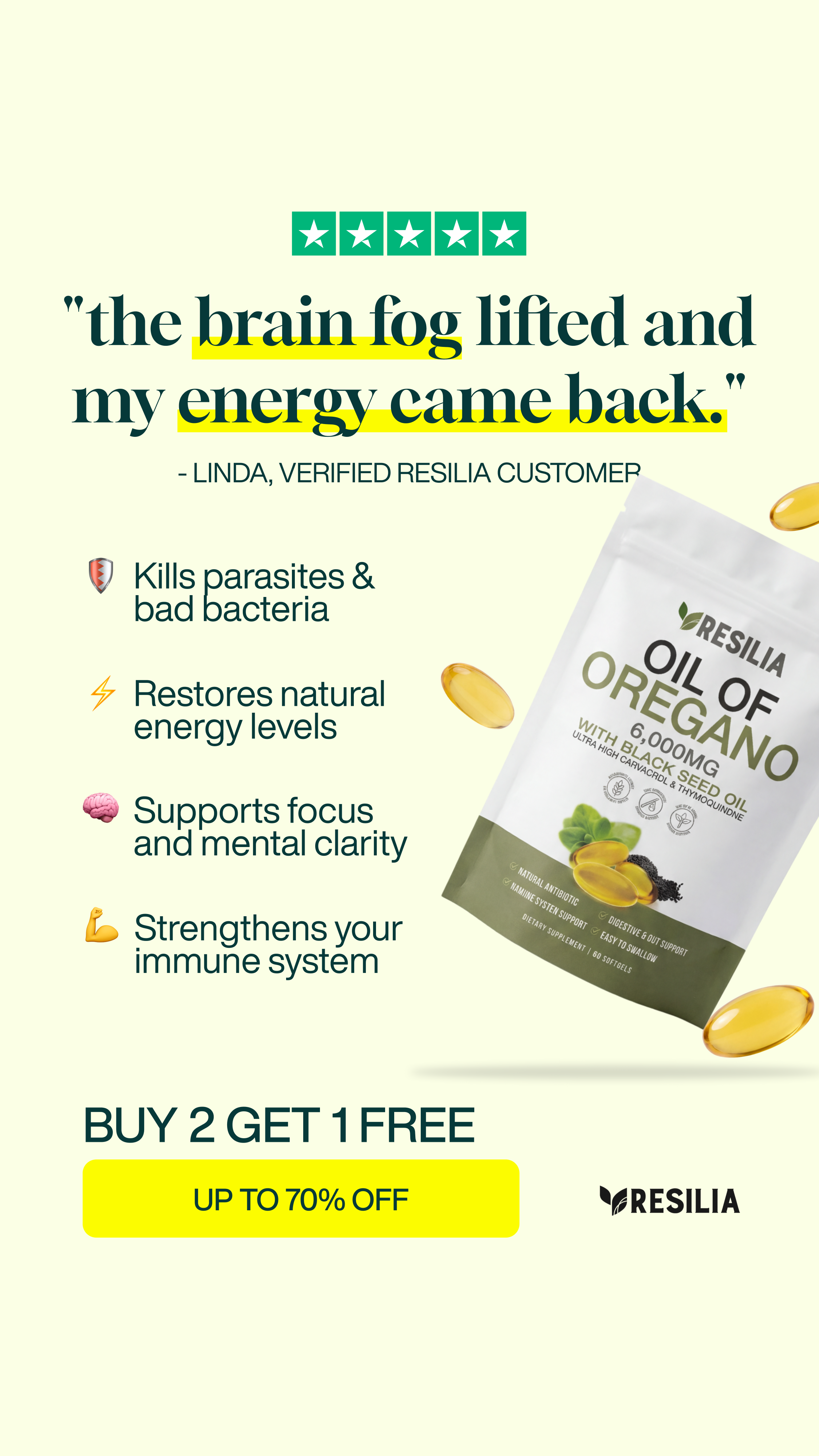 TryResilia Facebook ad
