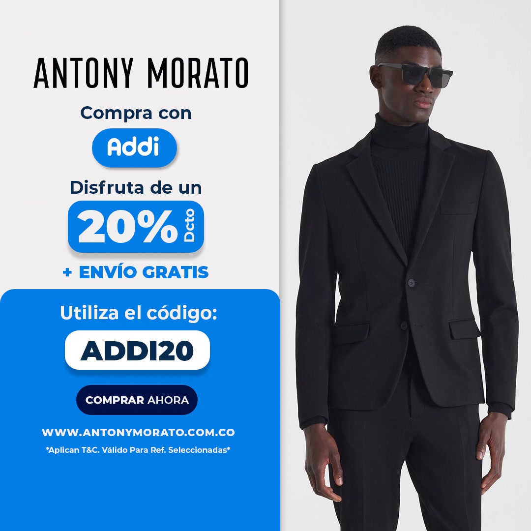 Antony Morato Colombia Facebook ad from May 26, 2026