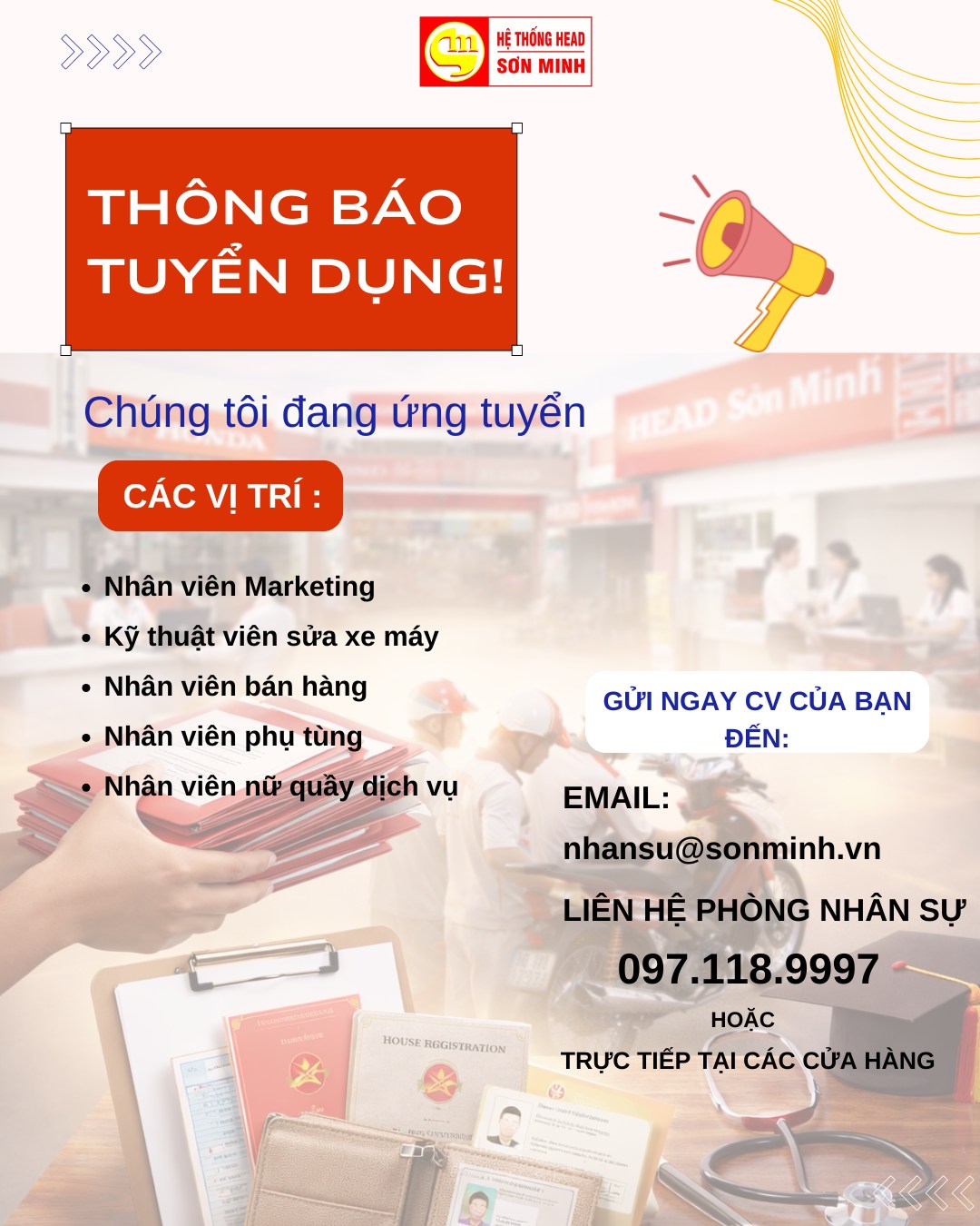 Hệ Thống HEAD SƠN MINH Facebook ad: TIN TUYỂN DỤNG THÁNG 04/2026