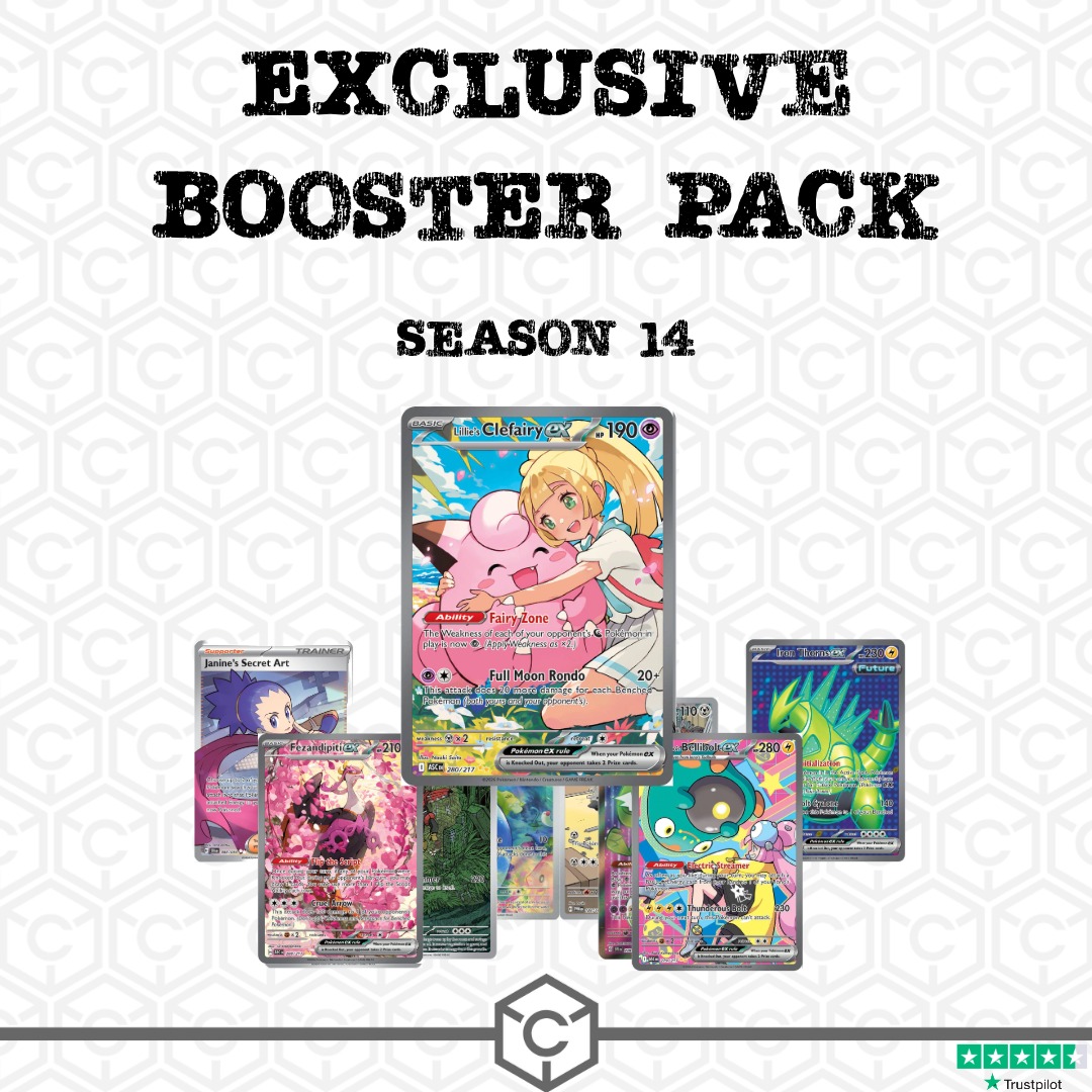CollectorParcel Facebook ad: The New Season is Here: Exclusive Booster Pack…