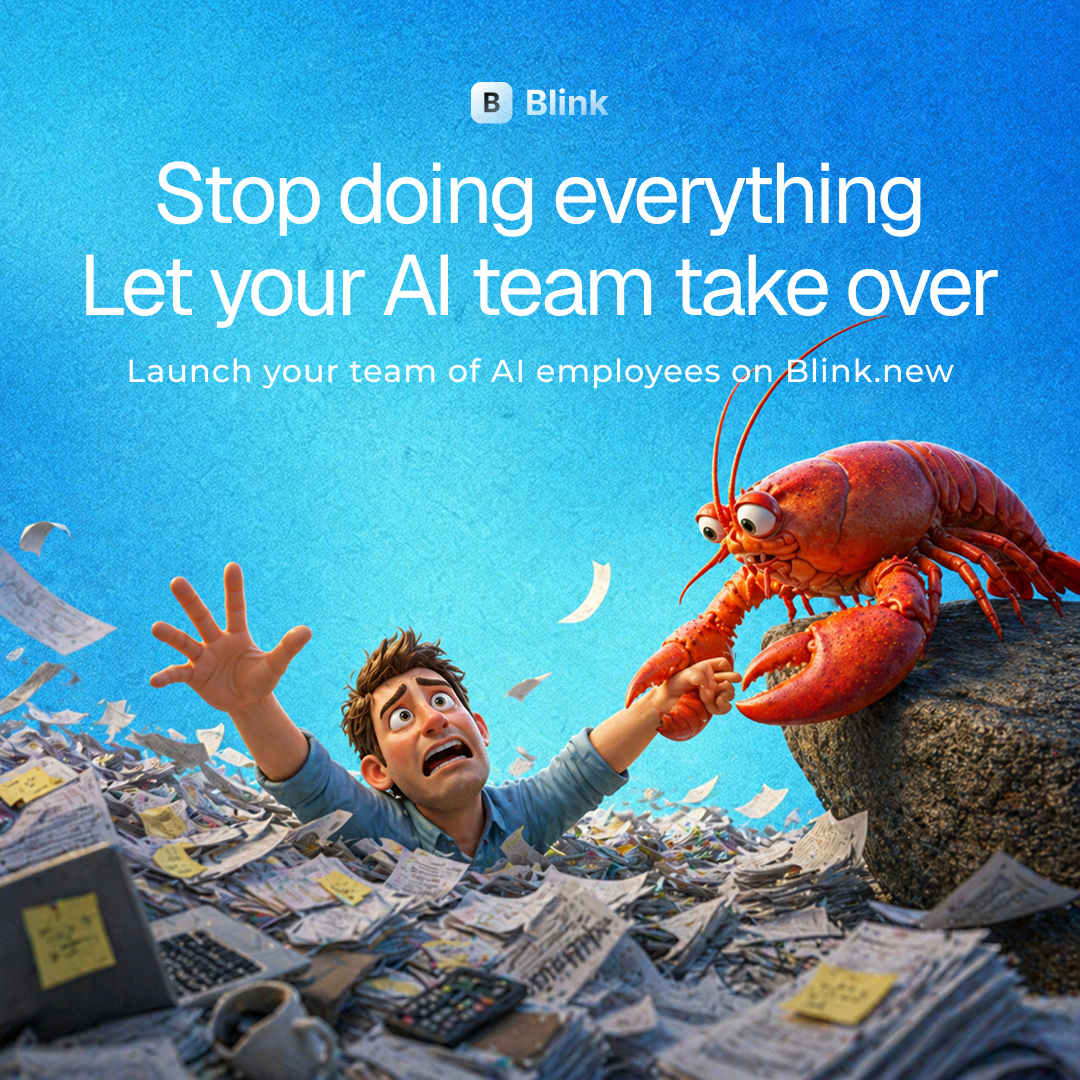 Blink.new Facebook ad: Deploy Unlimited OpenClaw Agents