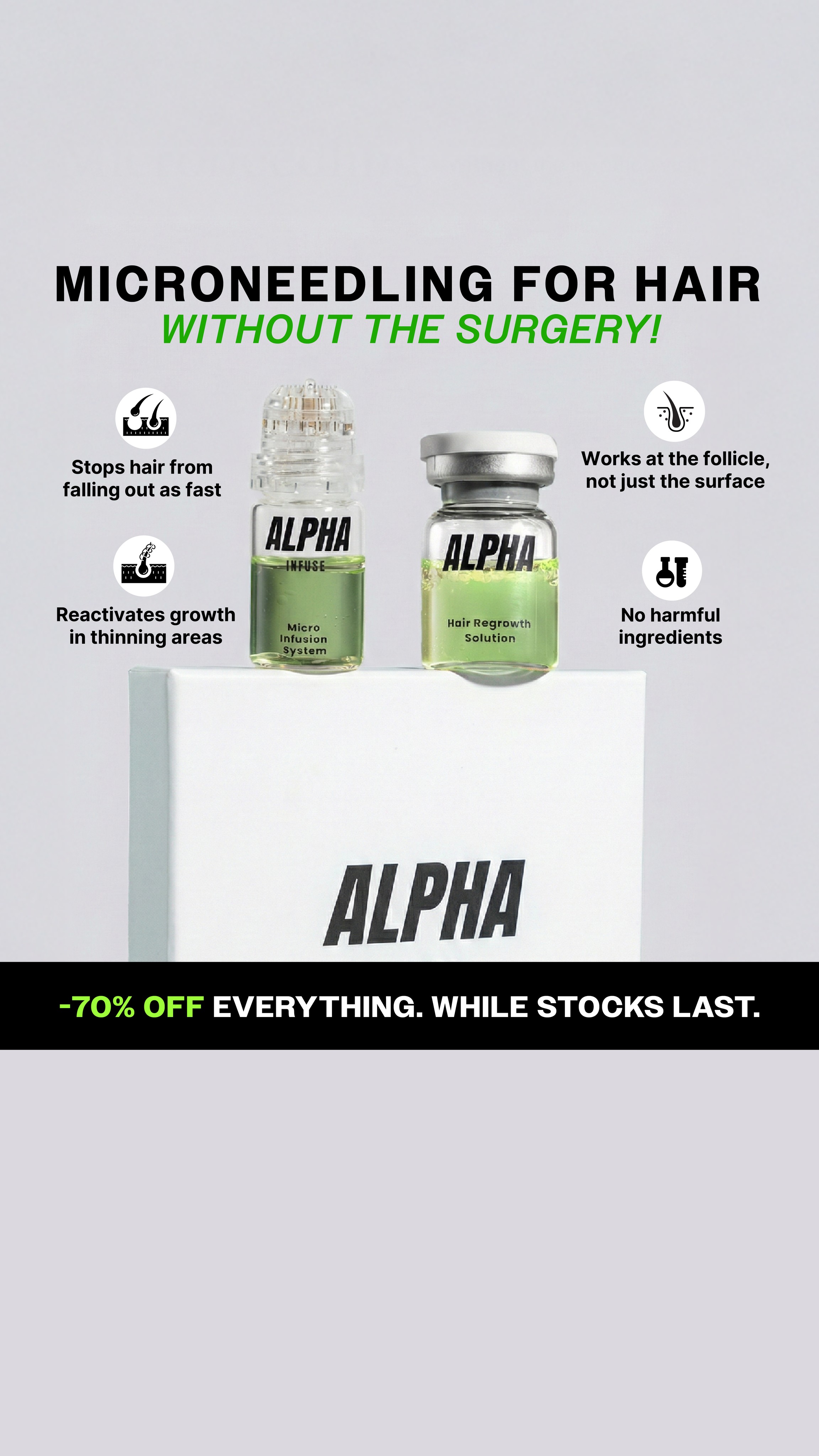 AlphaInfuse Facebook ad