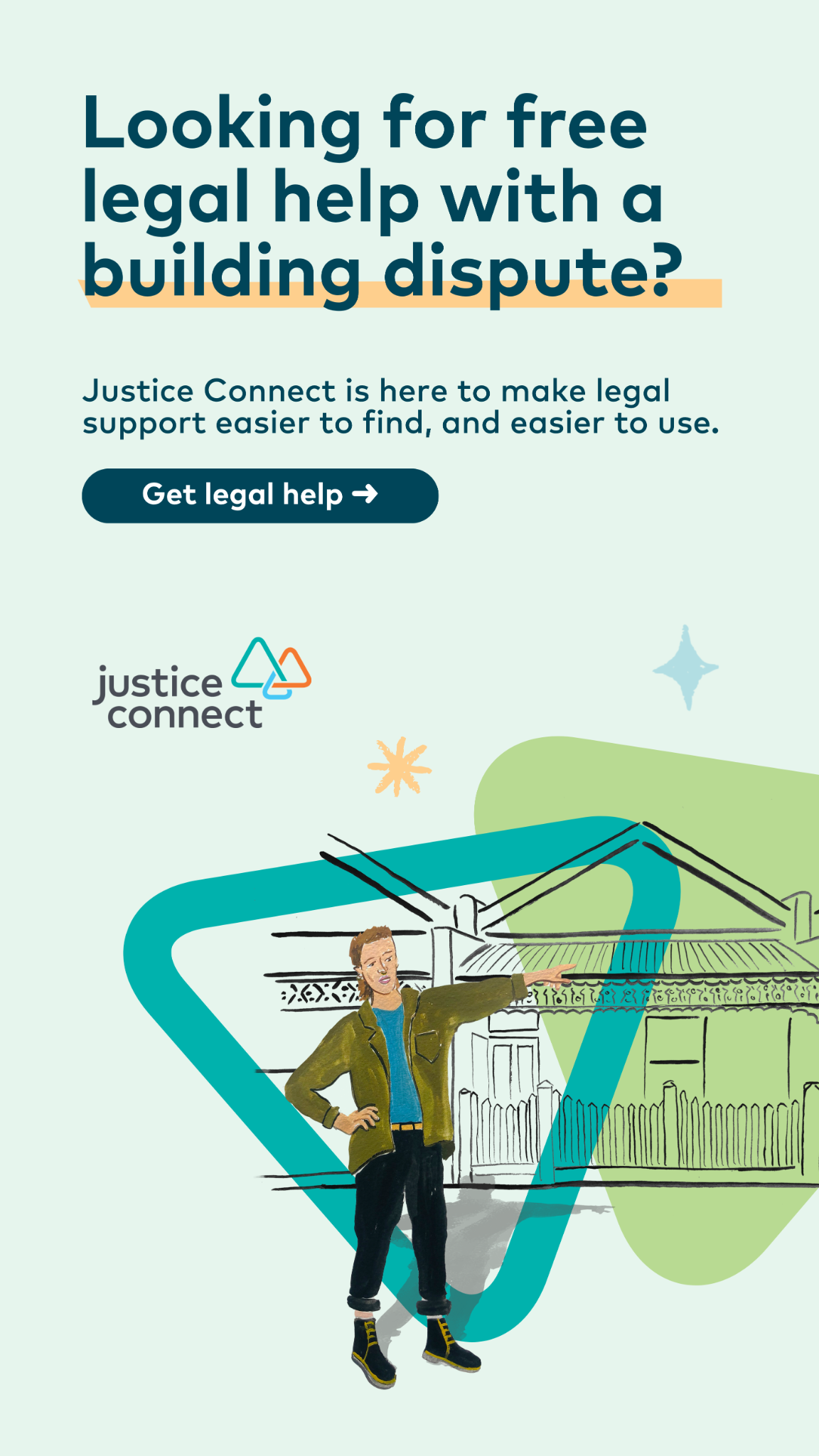 Justice Connect Facebook ad
