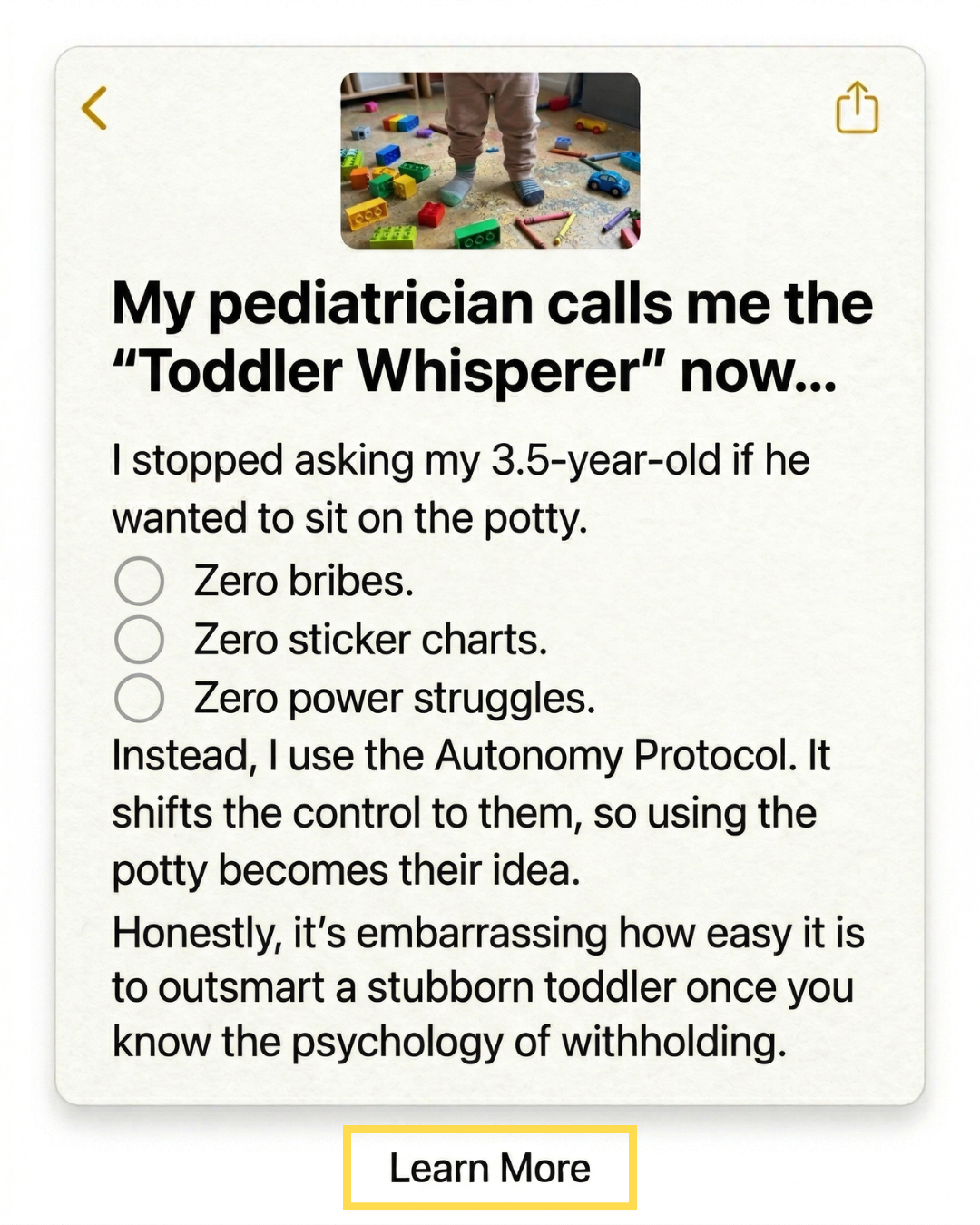 Parenting Leader Facebook ad