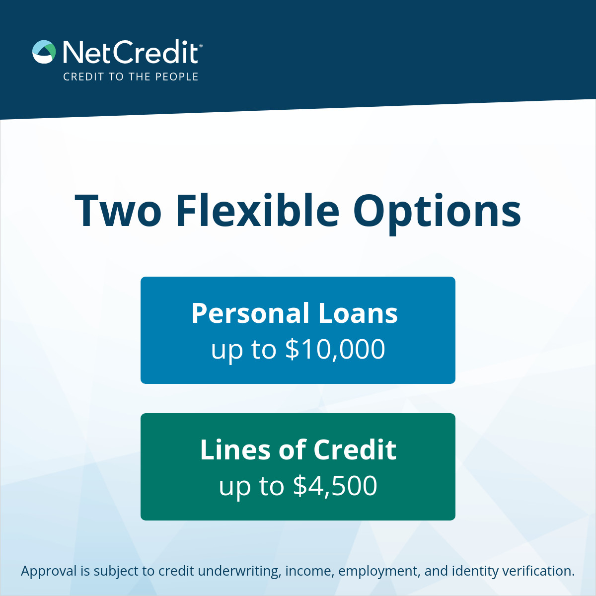 NetCredit Facebook ad