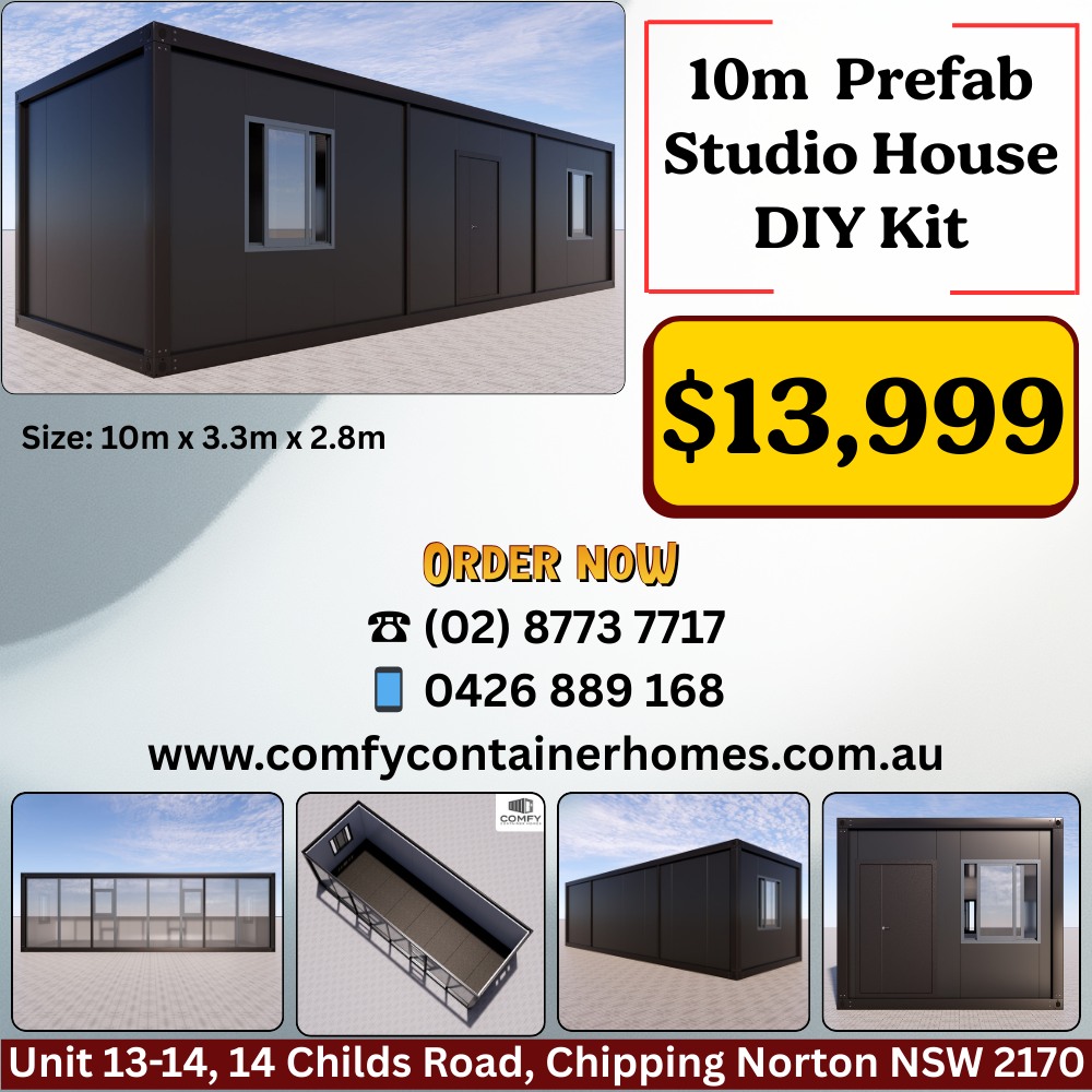 Hok Khov Facebook ad: 10m DIY Container House Kit, 33sqm Extra Space for Home or…