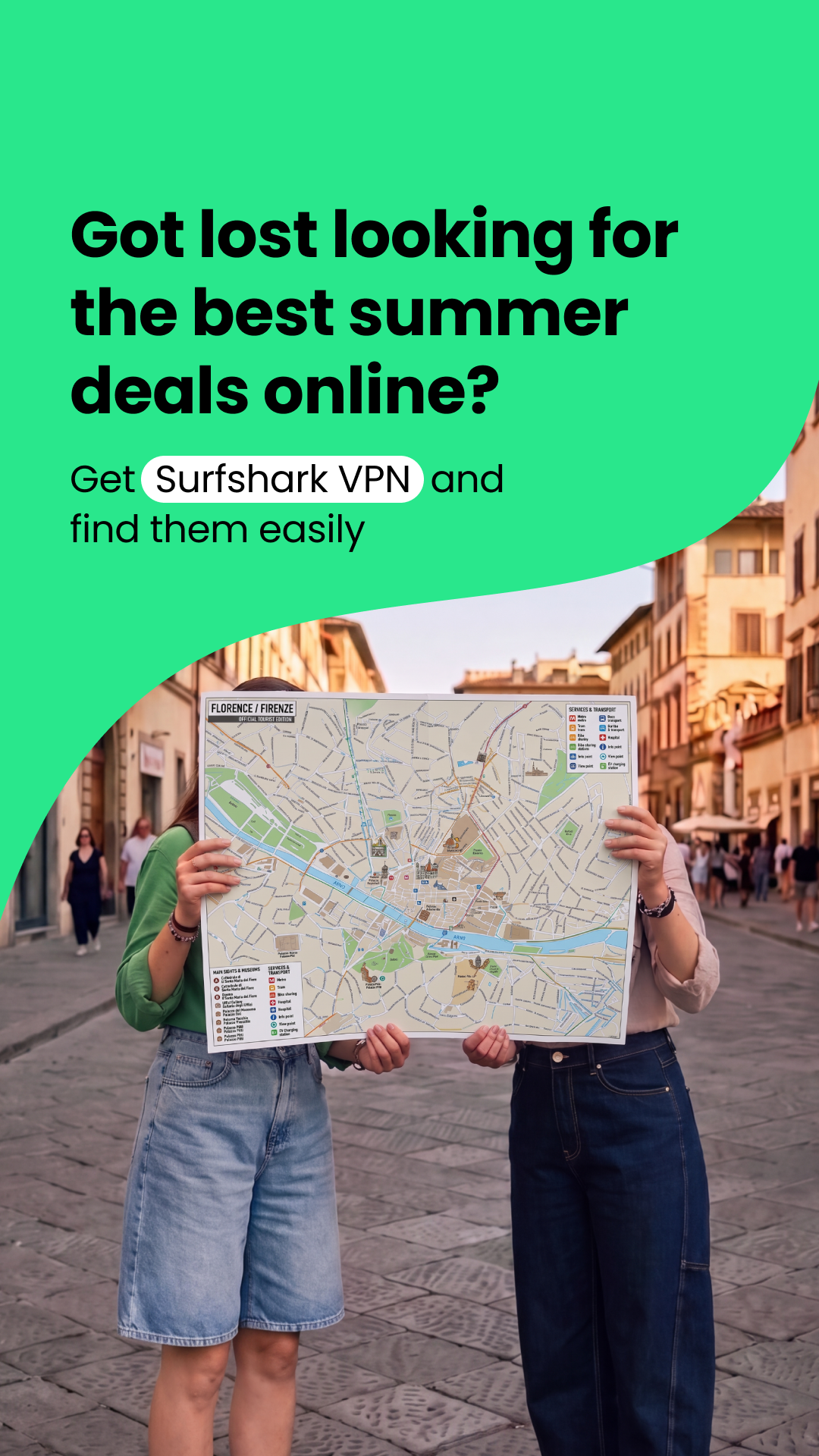 Surfshark Facebook ad