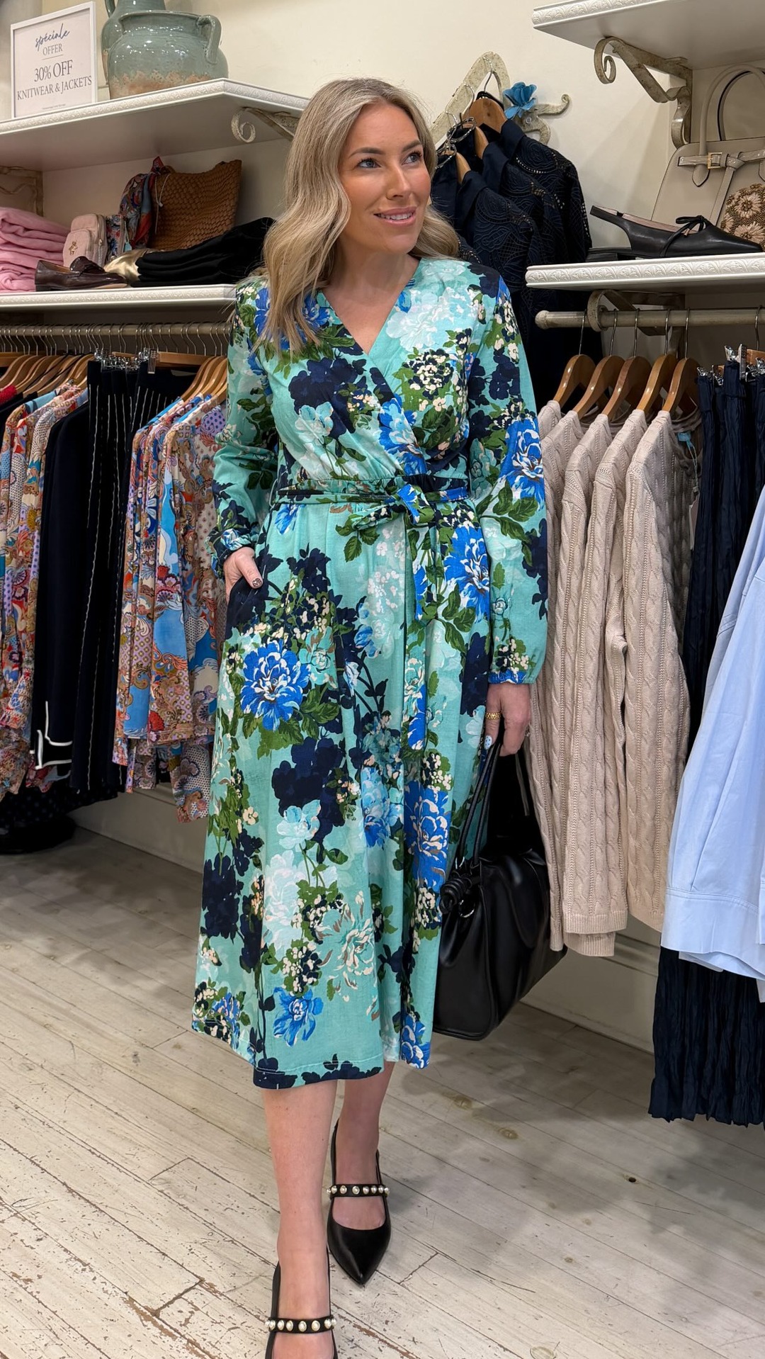 Blue Illusion Facebook ad: Transitional dressing, but make it effortless.