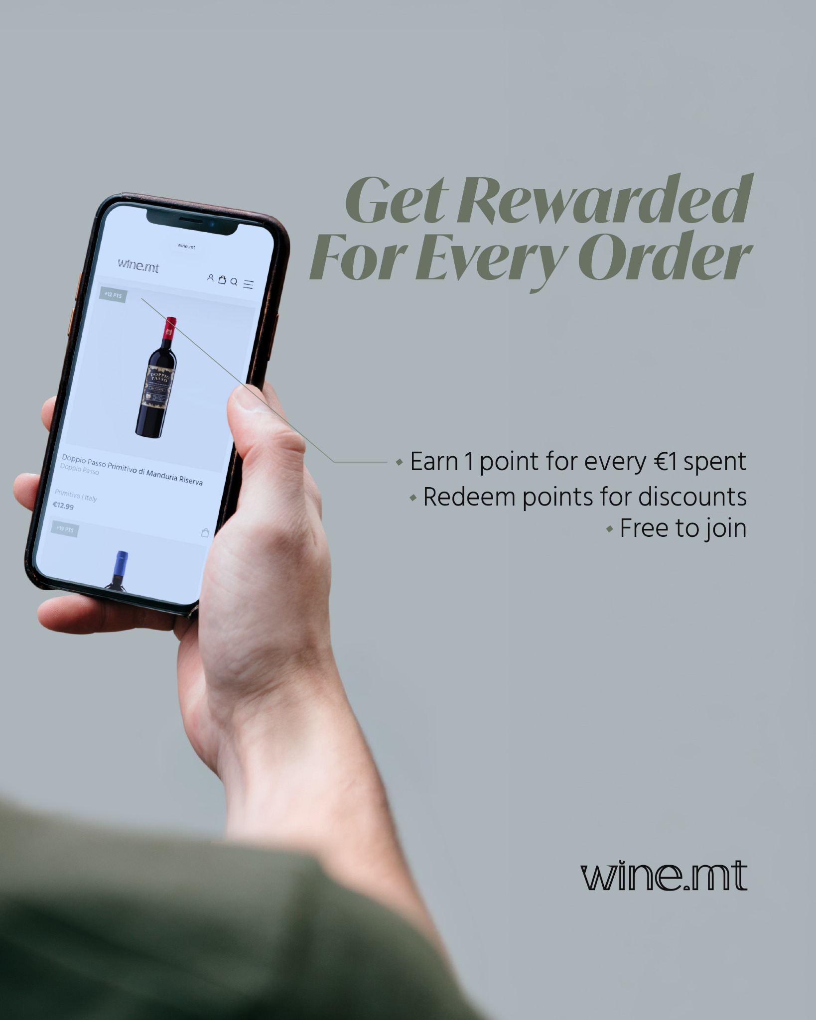 Wine.mt Facebook ad