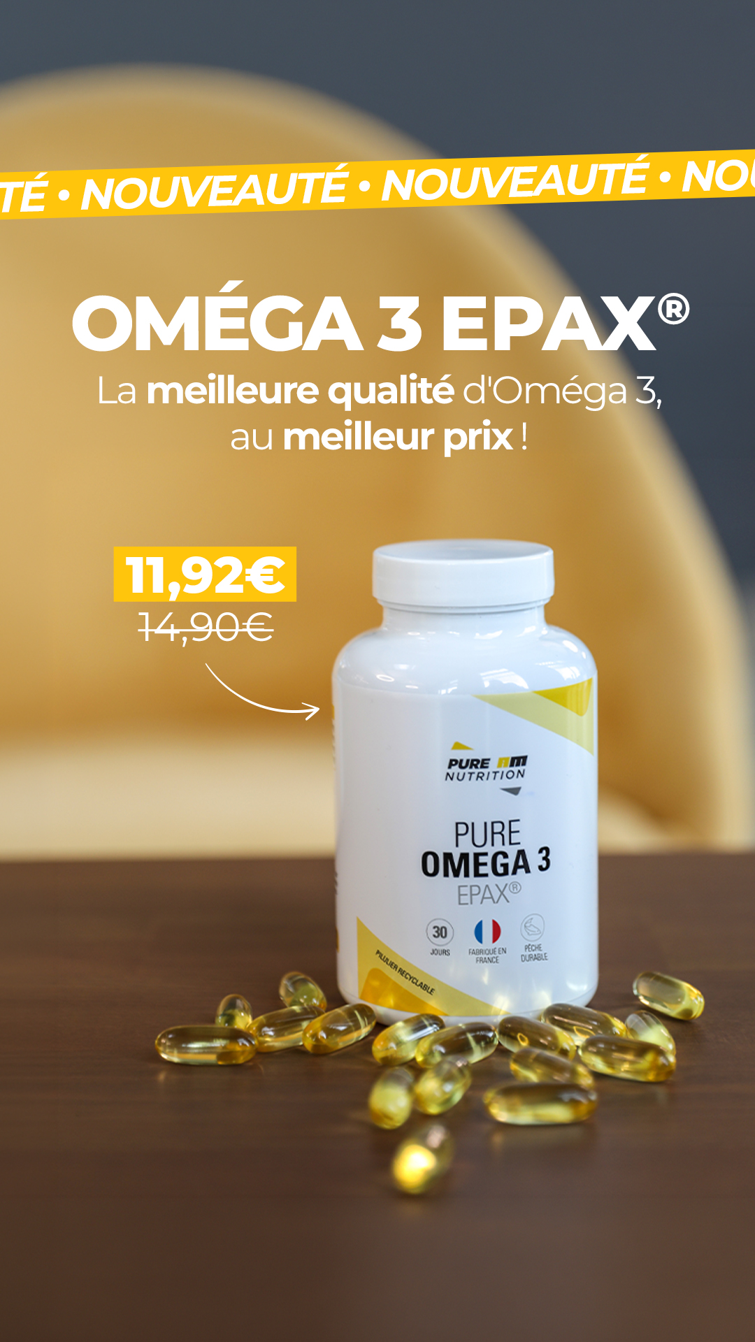 PURE AM Nutrition Facebook ad