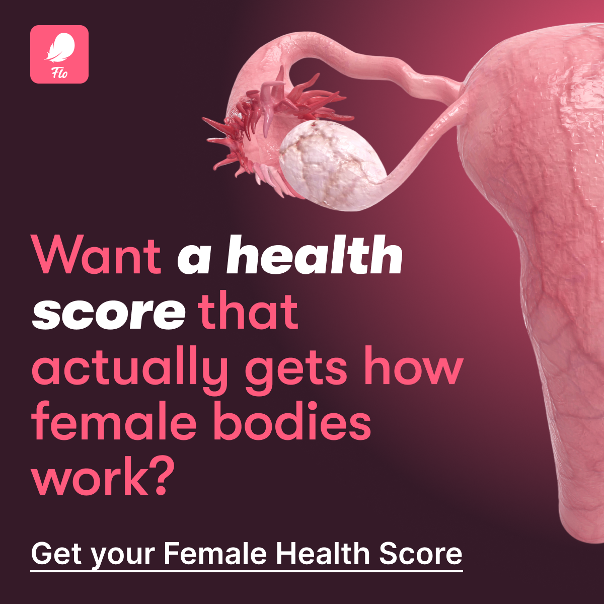 Flo Period Tracker App Facebook ad