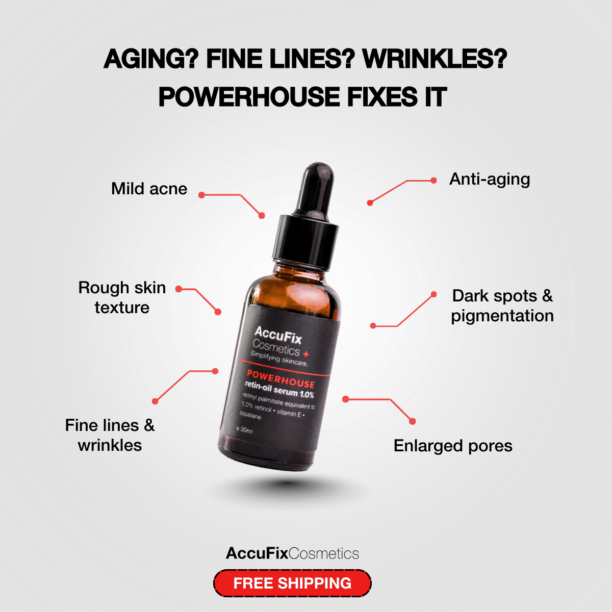 AccuFix Cosmetics Facebook ad