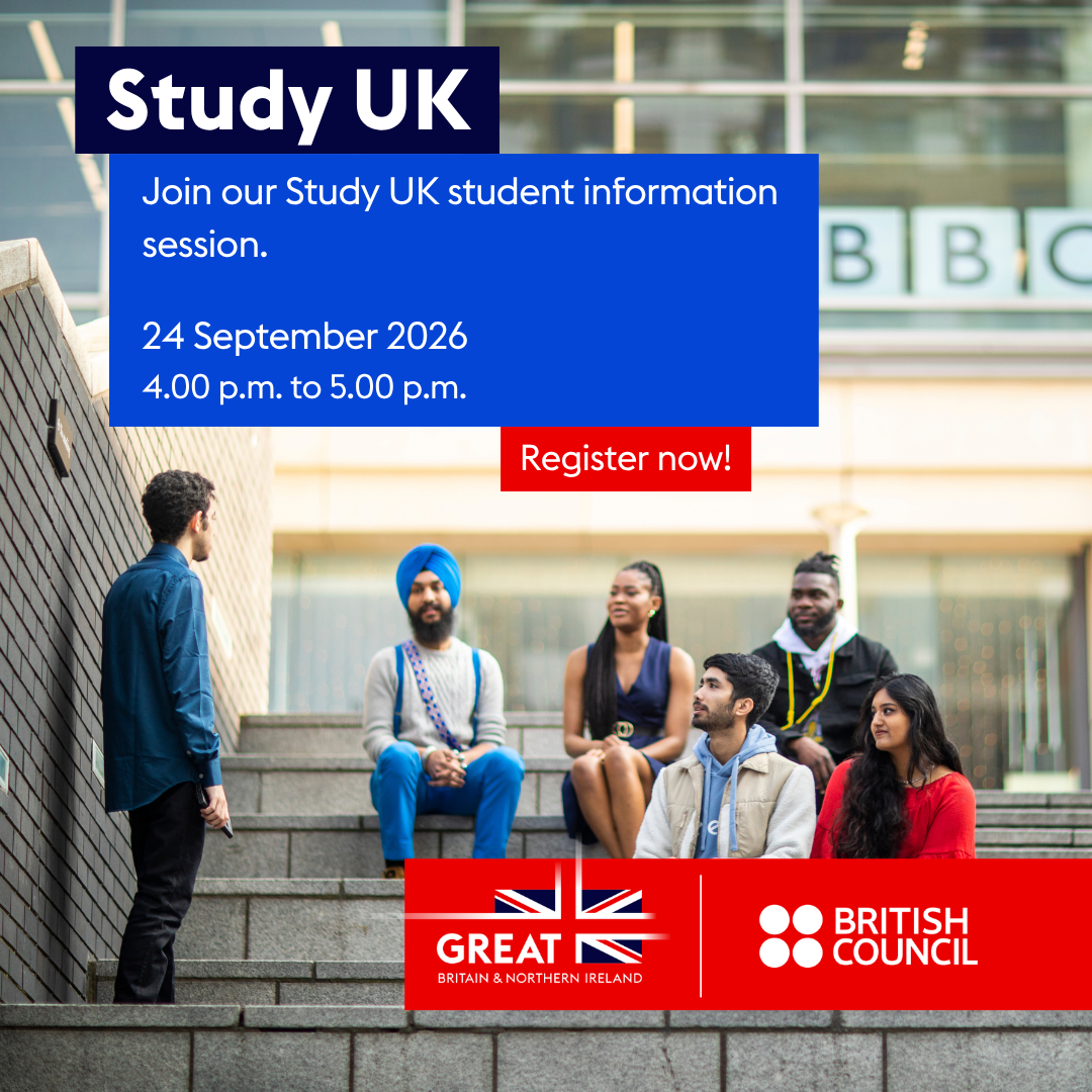 British Council India Facebook ad: Your UK Study Journey Starts Here