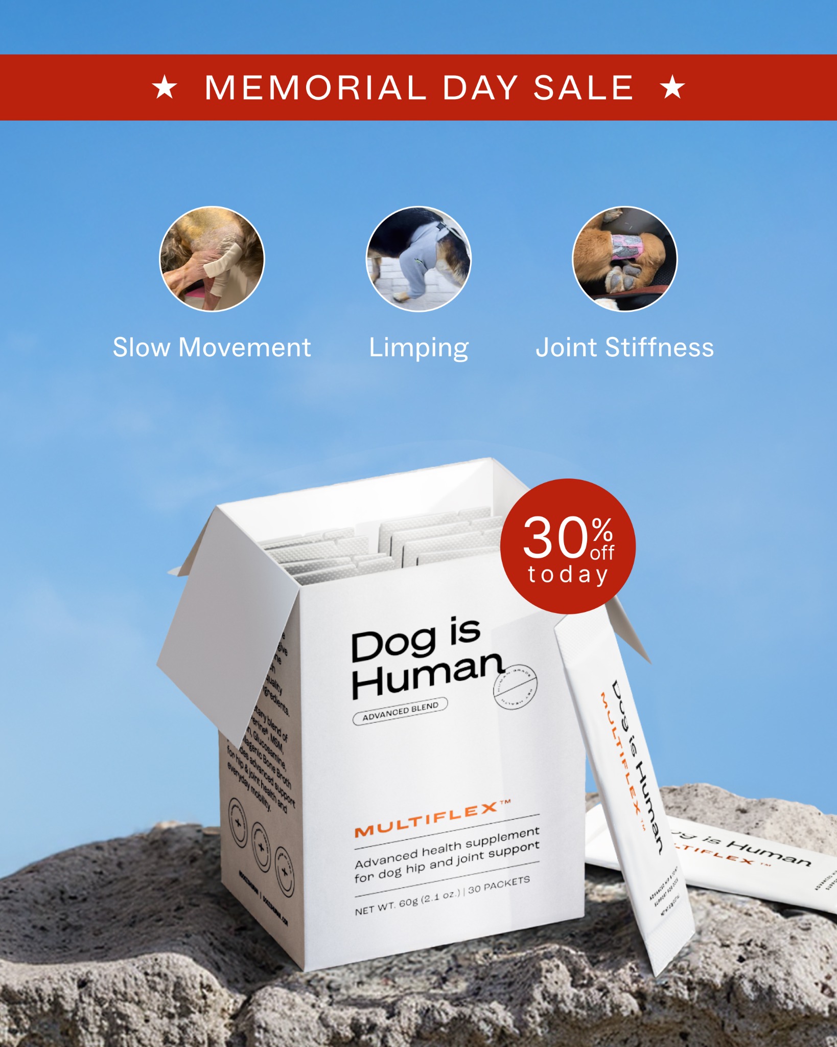 Dog is Human Facebook ad