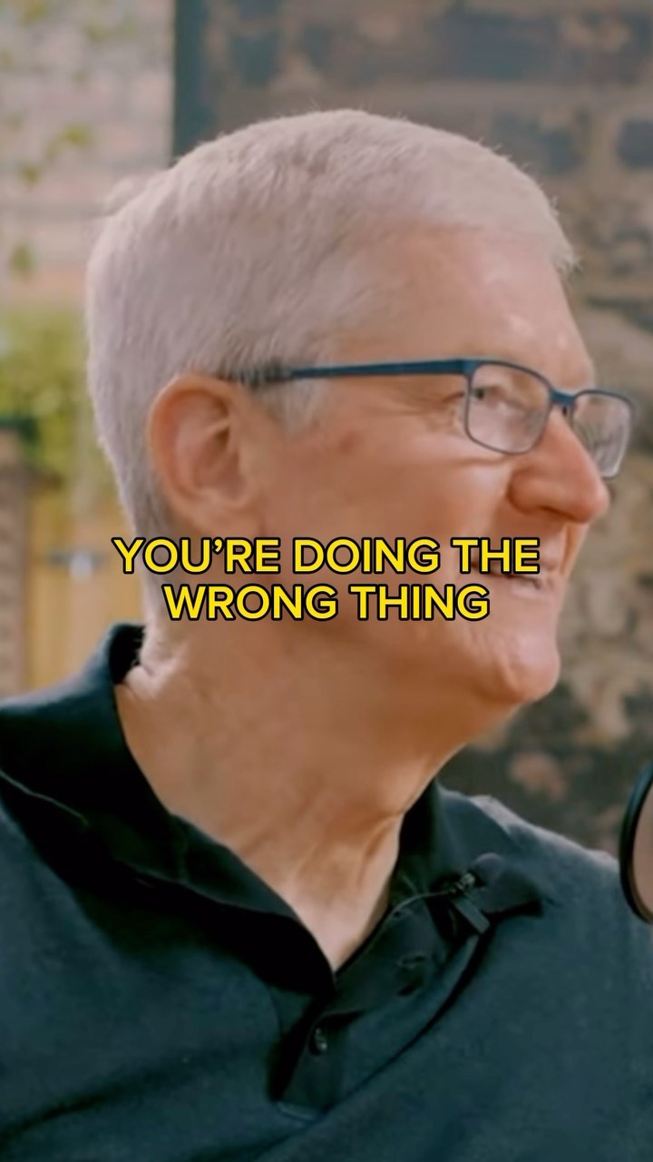 one sec app Facebook ad: Tim Cook is concerned by our screen-times.