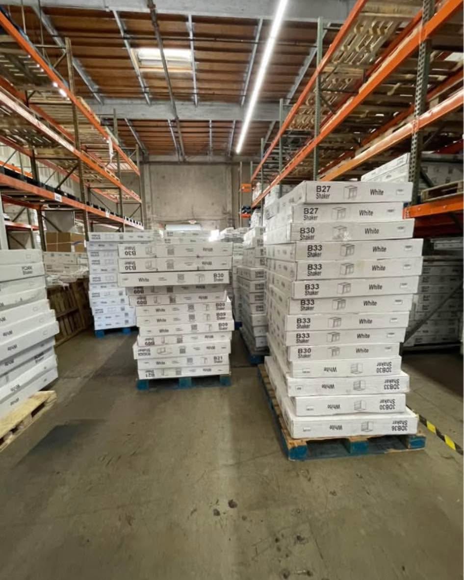 Cabinets More Facebook ad: All must go! Warehouse moving showroom kitchen set, solid…