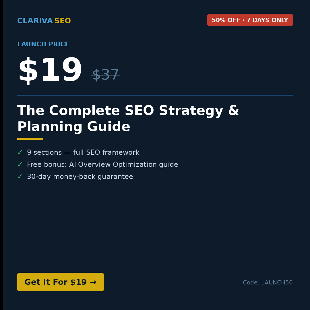 Clariva SEO Facebook ad