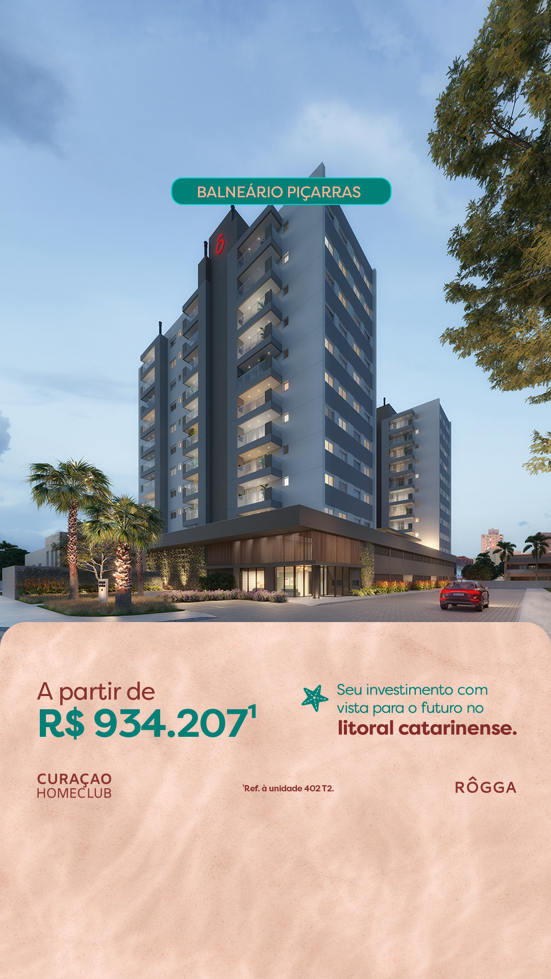RÔGGA Litoral Facebook ad from Dec 6, 2025