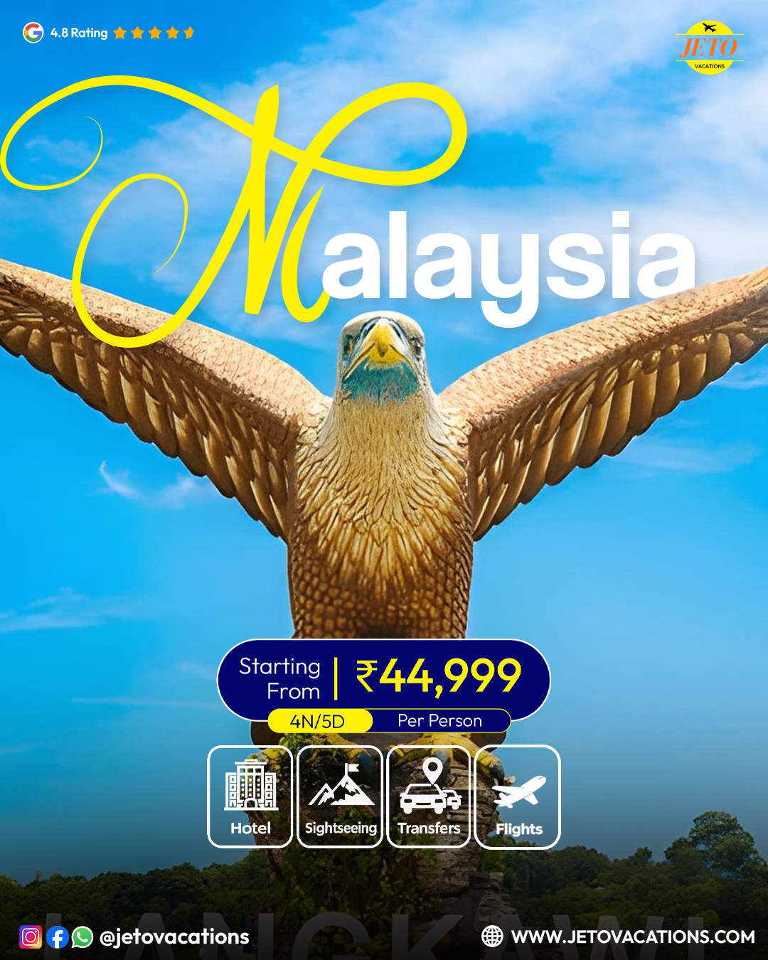 Jeto Vacations Facebook ad