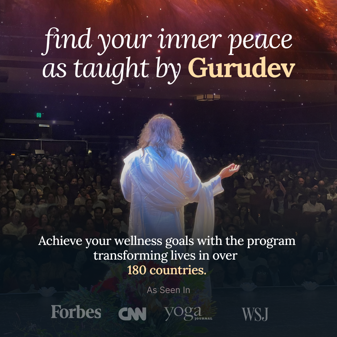 The Art of Living Facebook ad