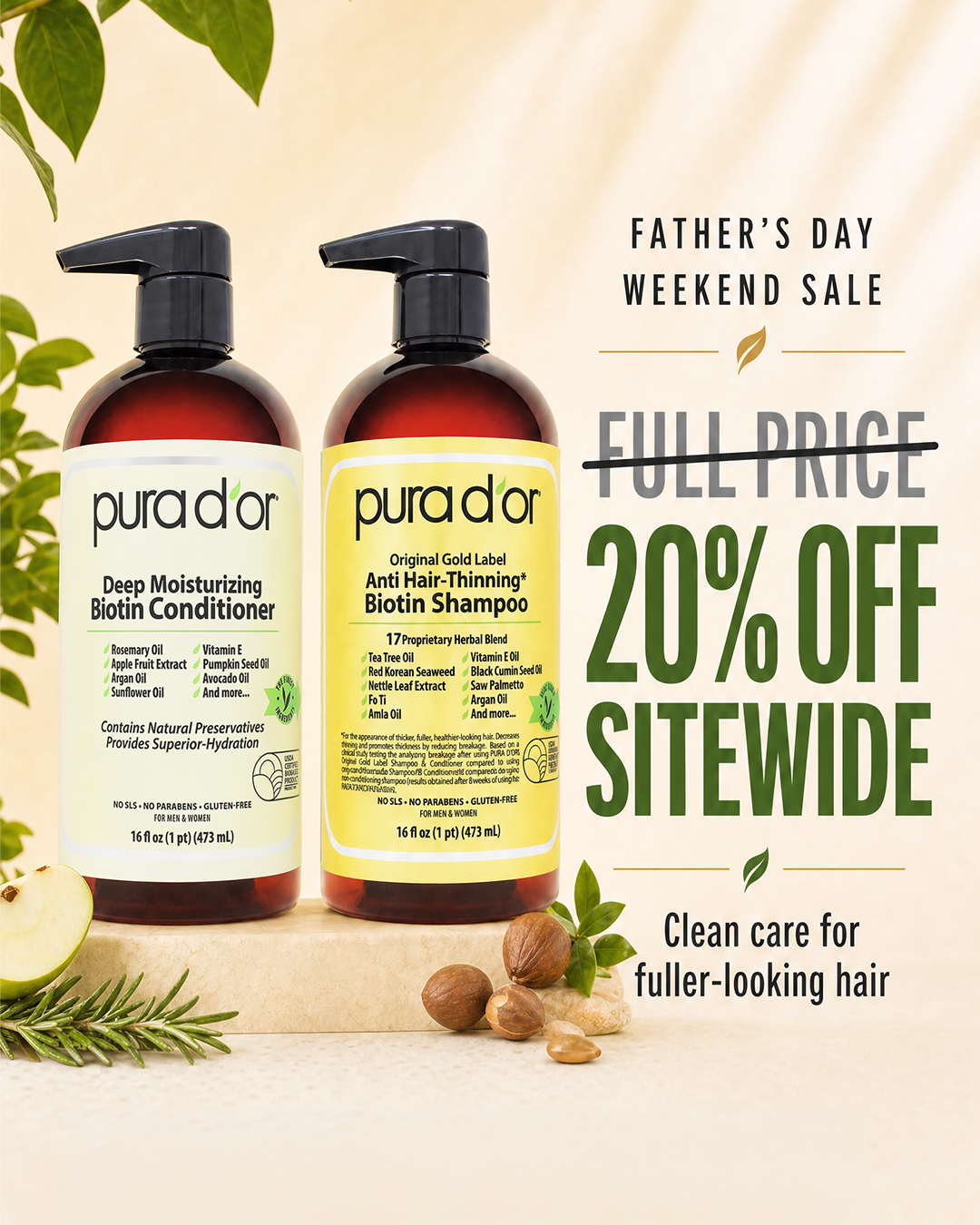 PURA D'OR Facebook ad